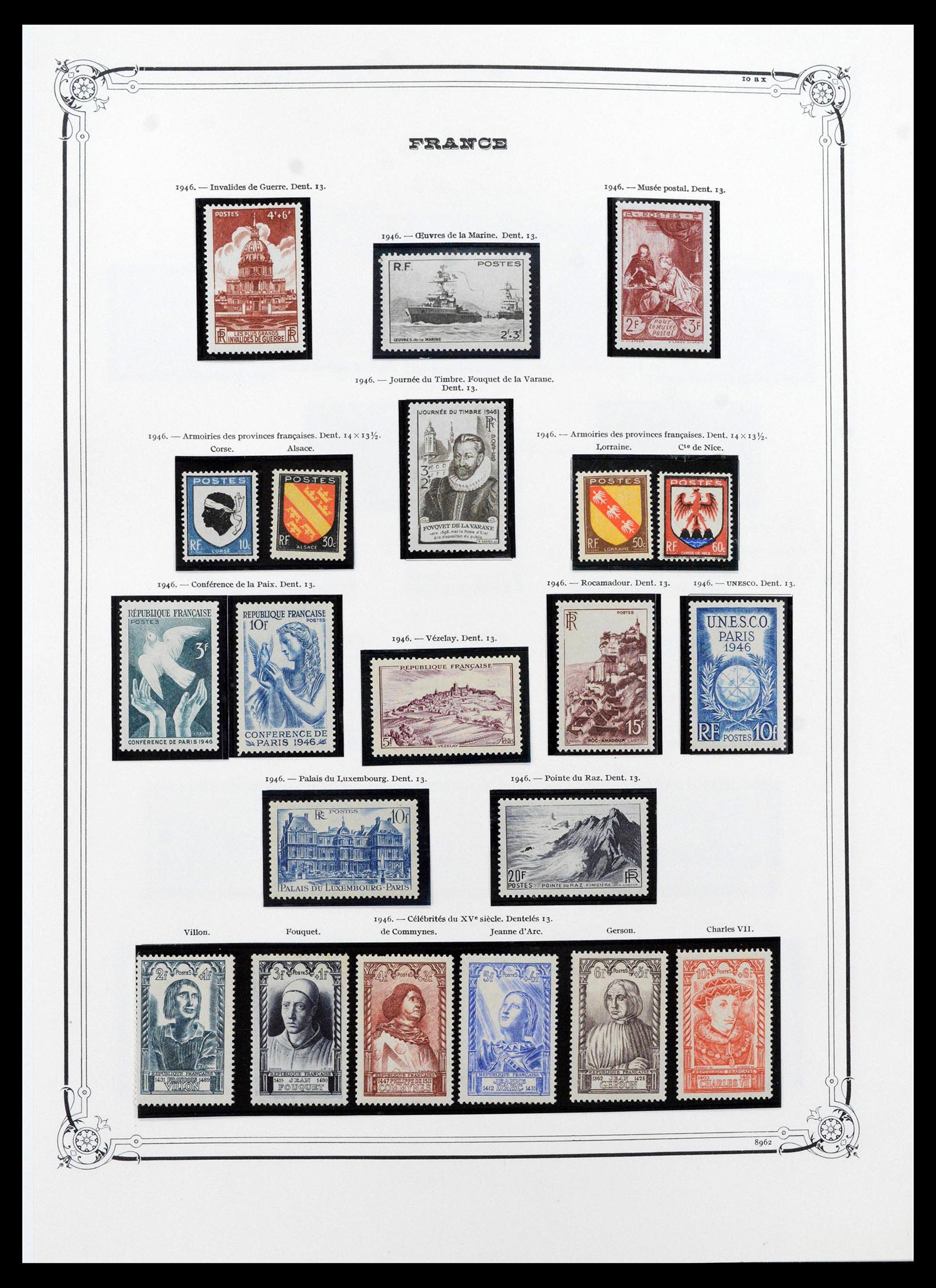 39105 0052 - Postzegelverzameling 39105 Frankrijk 1849-1955.