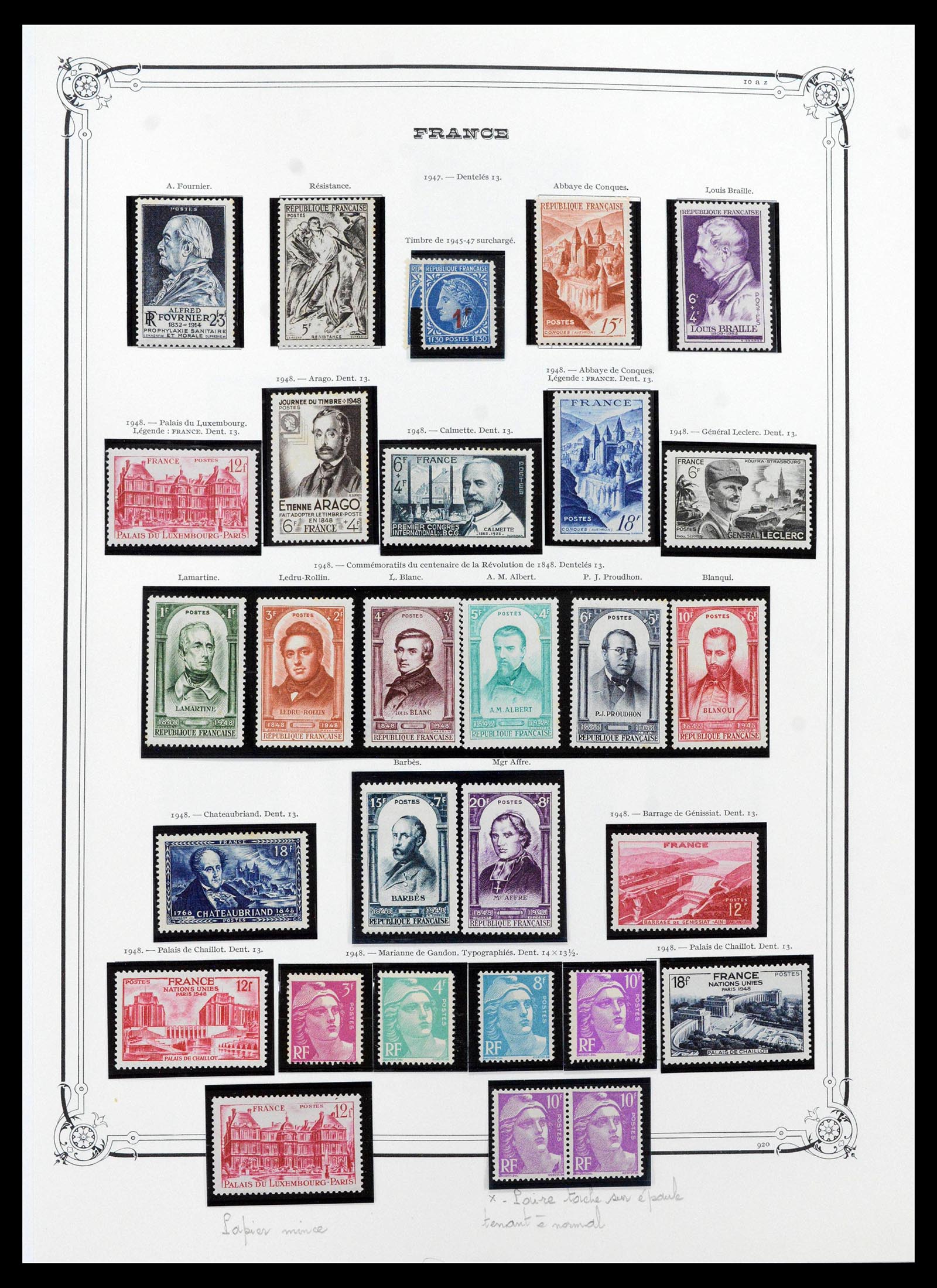 39105 0055 - Stamp collection 39105 France 1849-1955.