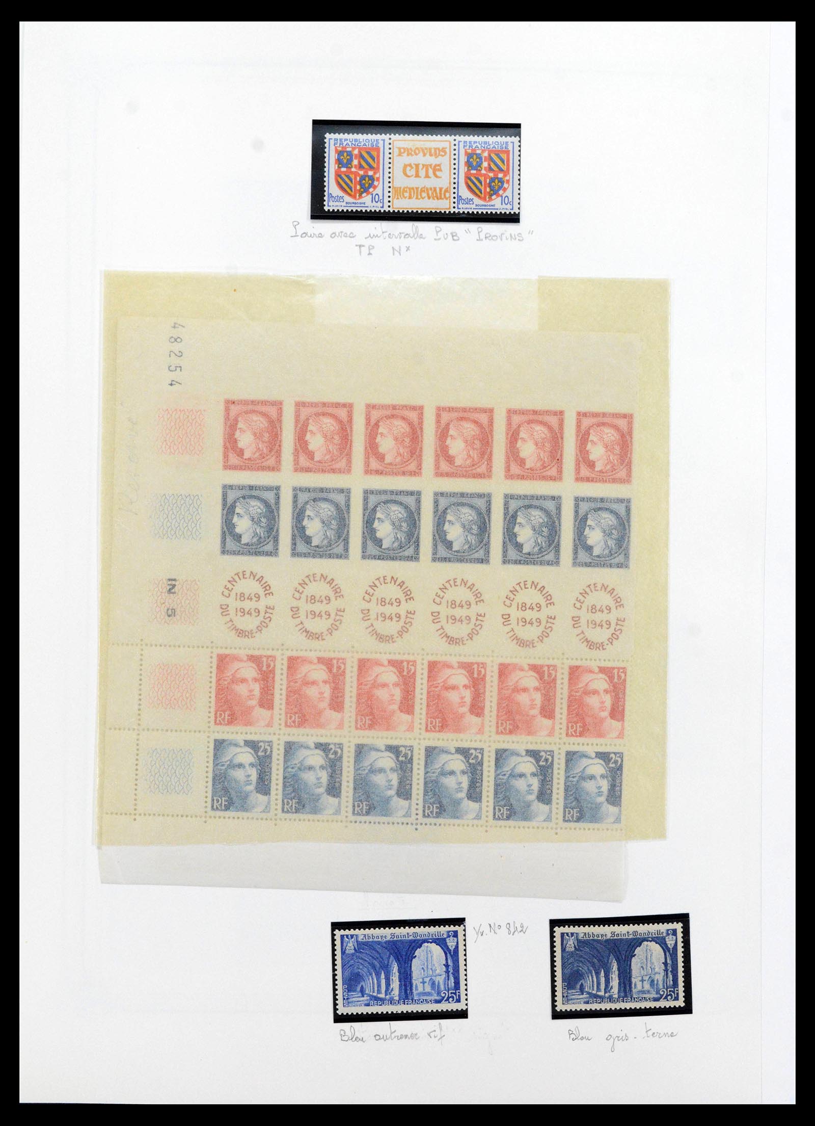 39105 0058 - Postzegelverzameling 39105 Frankrijk 1849-1955.
