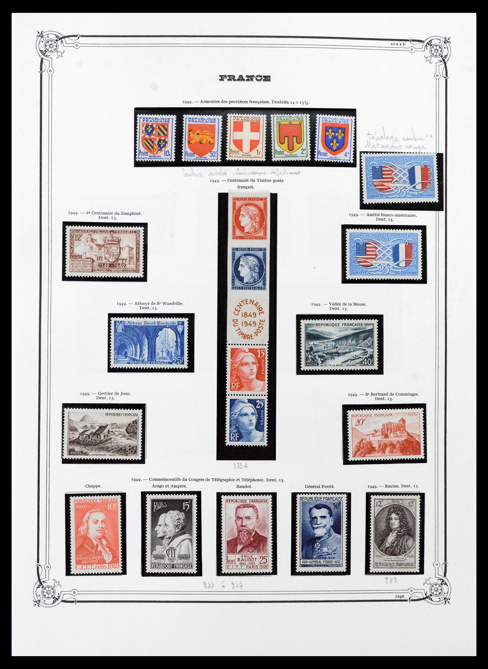 39105 0059 - Postzegelverzameling 39105 Frankrijk 1849-1955.
