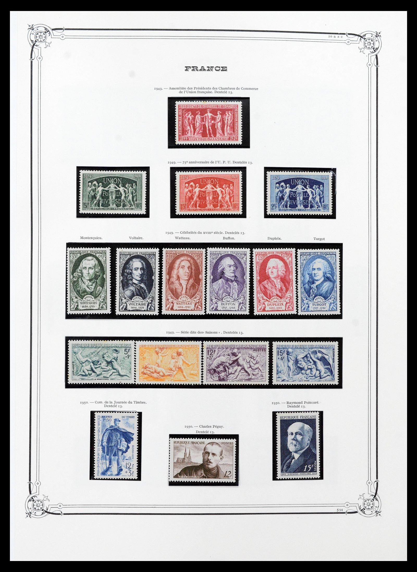 39105 0060 - Postzegelverzameling 39105 Frankrijk 1849-1955.
