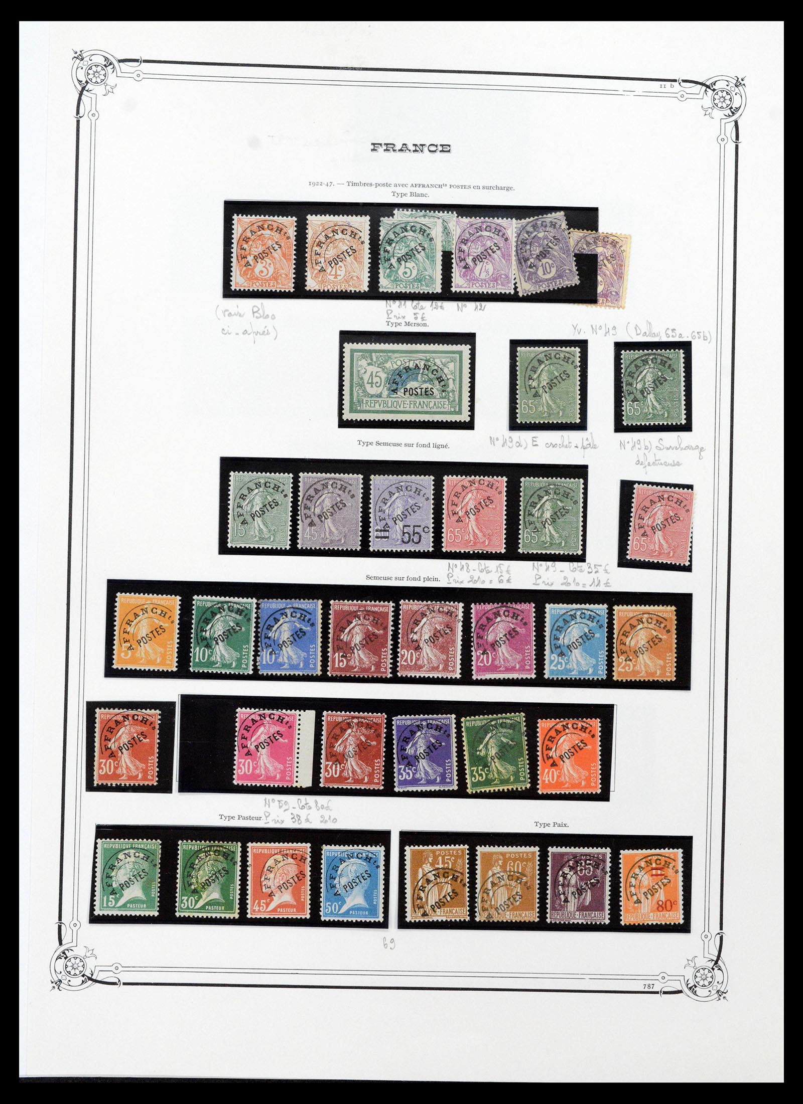39105 0082 - Stamp collection 39105 France 1849-1955.