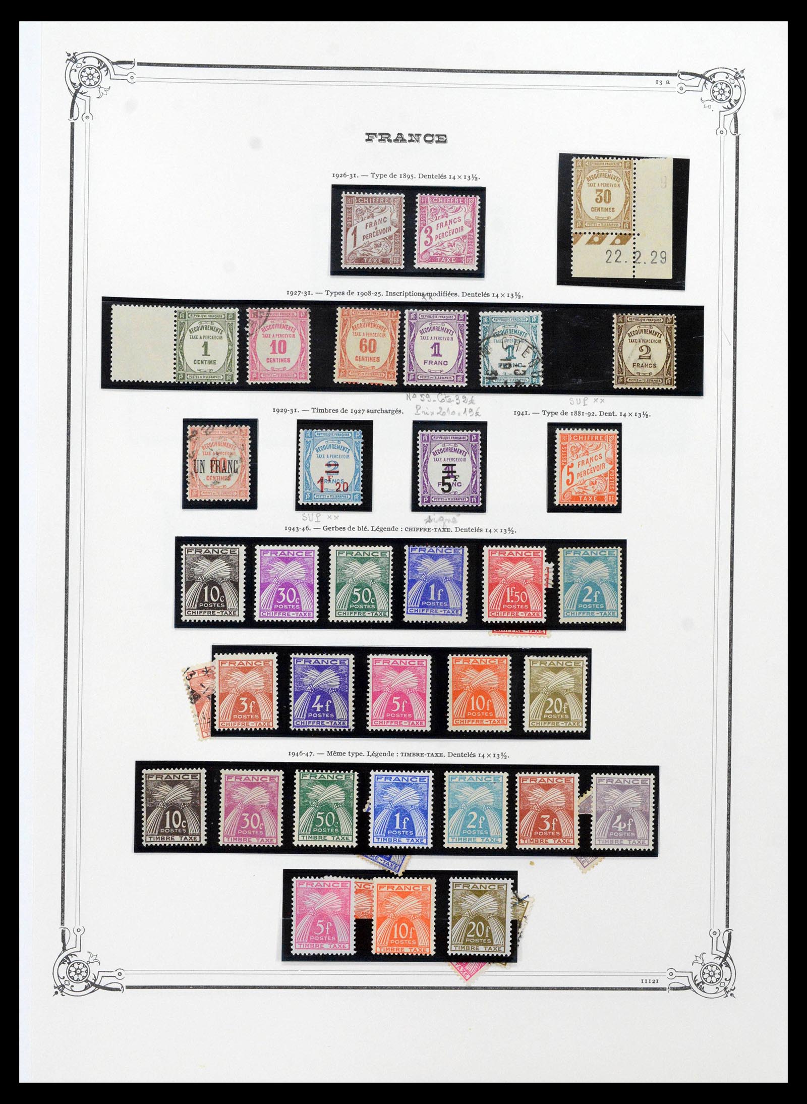 39105 0091 - Stamp collection 39105 France 1849-1955.