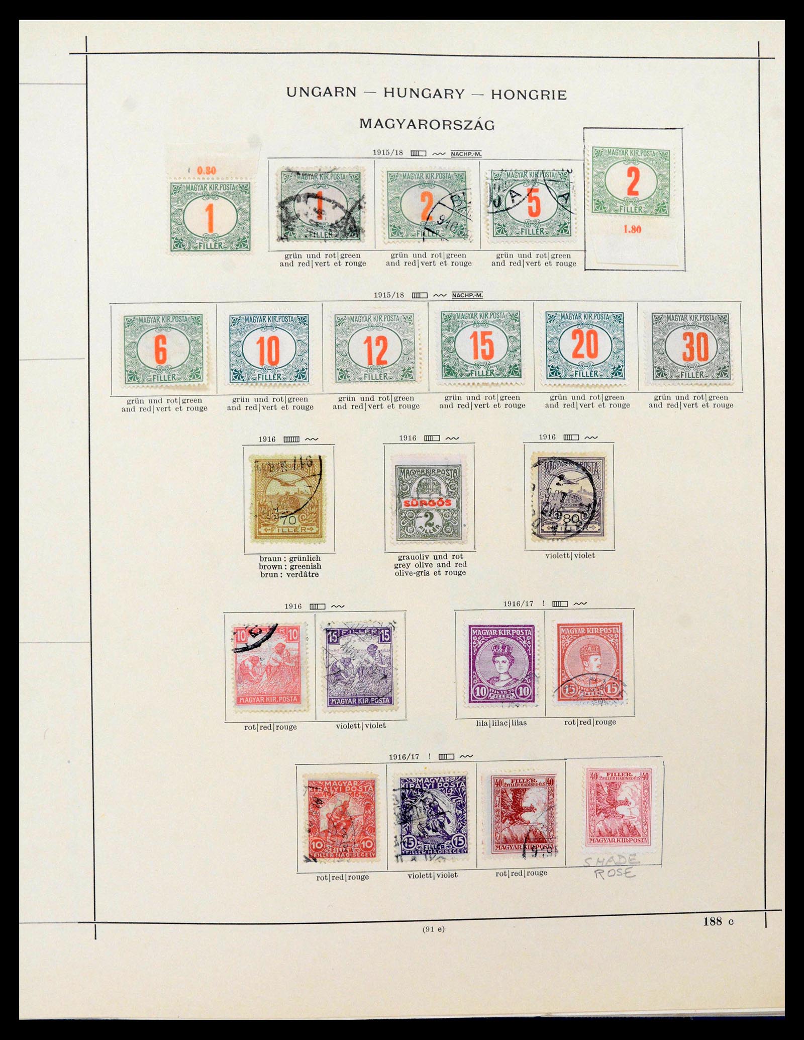 39107 0018 - Stamp collection 39107 Hungary 1871-1963.