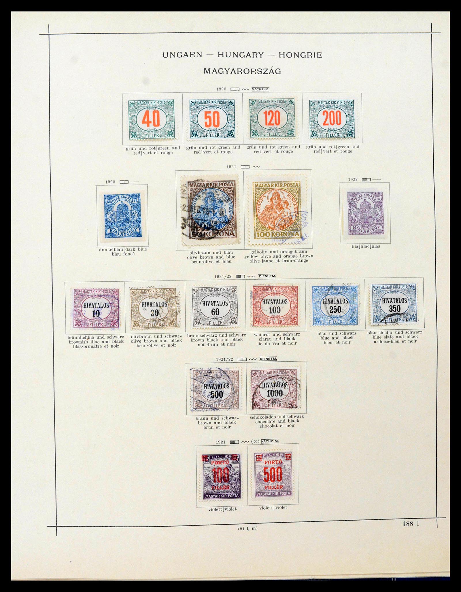 39107 0035 - Stamp collection 39107 Hungary 1871-1963.