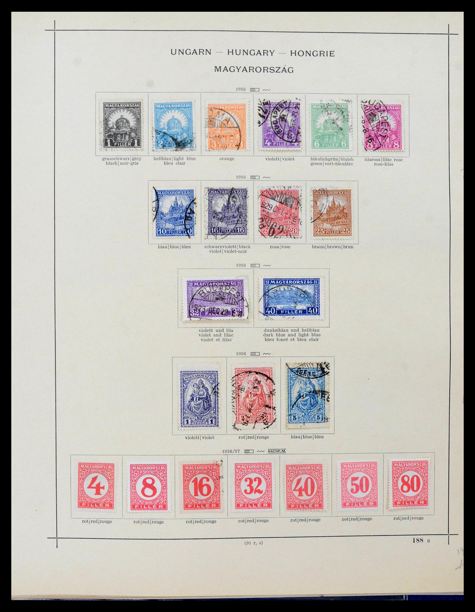 39107 0042 - Stamp collection 39107 Hungary 1871-1963.