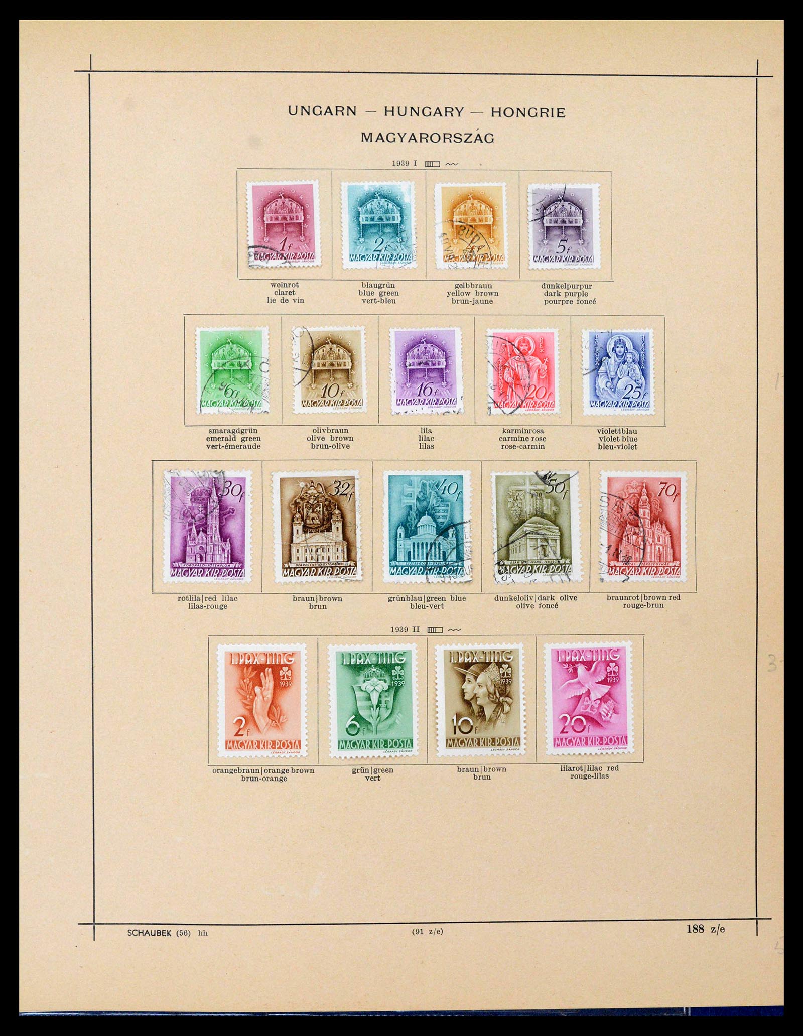 39107 0058 - Stamp collection 39107 Hungary 1871-1963.