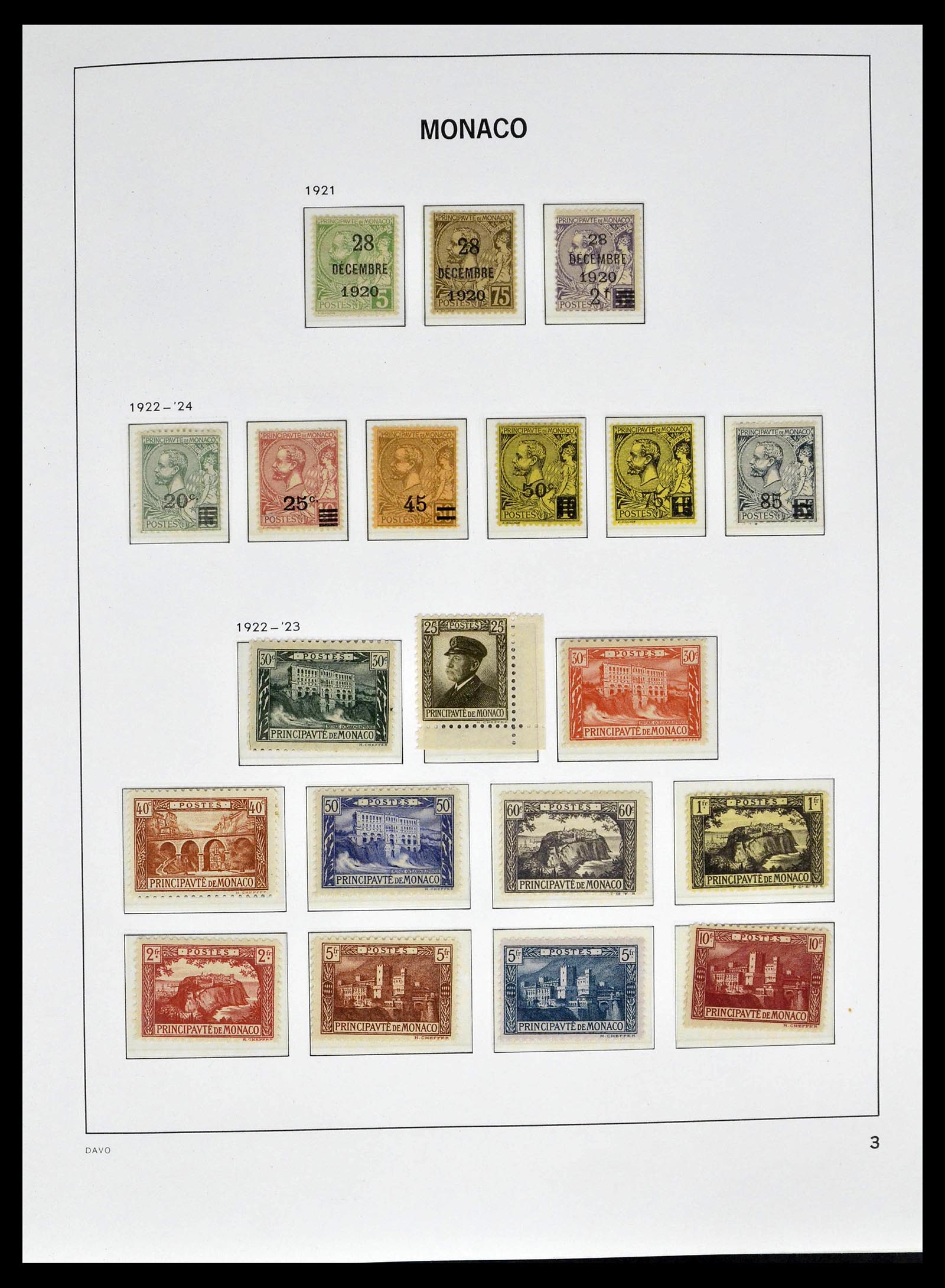 39110 0007 - Postzegelverzameling 39110 Monaco compleet 1885-1994.