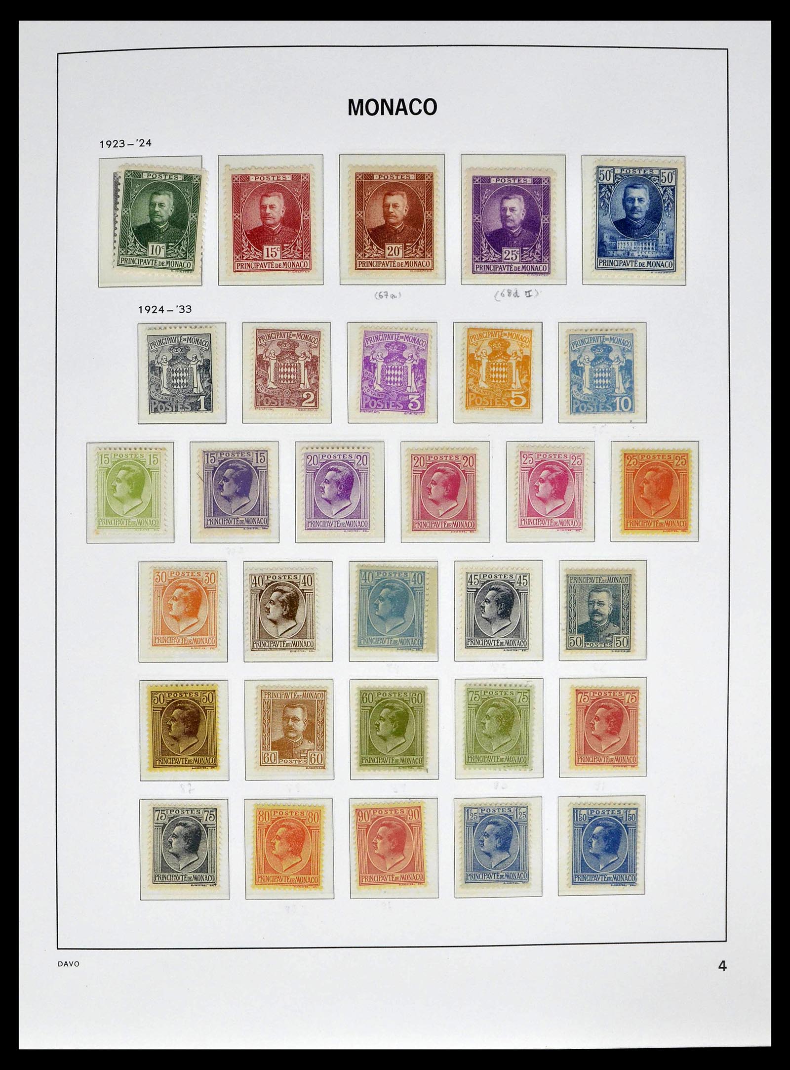 39110 0008 - Postzegelverzameling 39110 Monaco compleet 1885-1994.