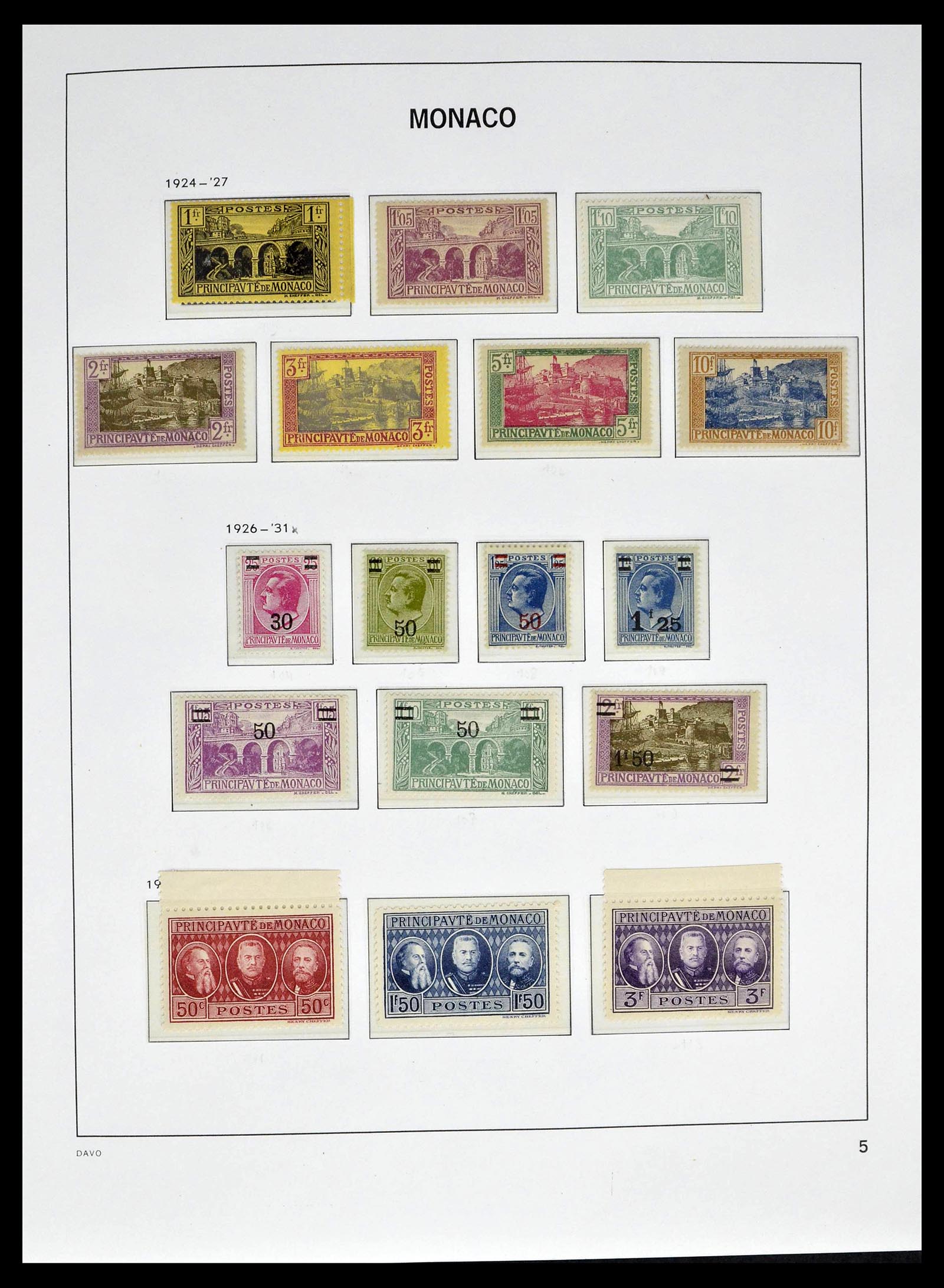 39110 0009 - Postzegelverzameling 39110 Monaco compleet 1885-1994.