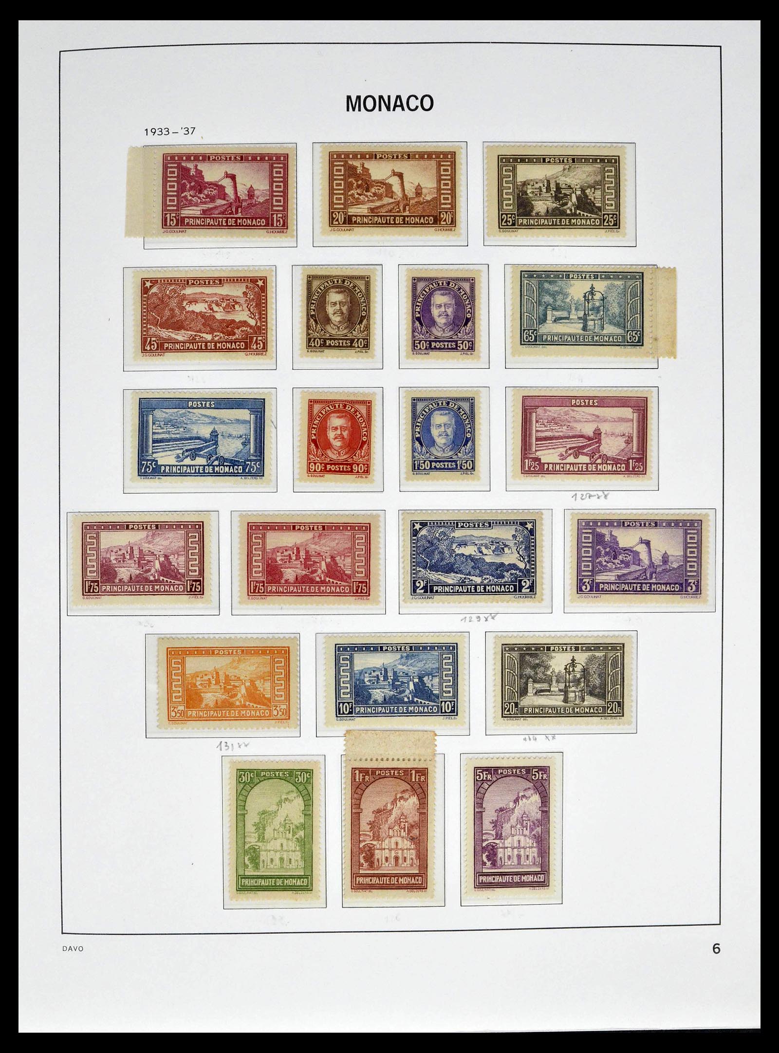 39110 0010 - Stamp collection 39110 Monaco complete 1885-1994.