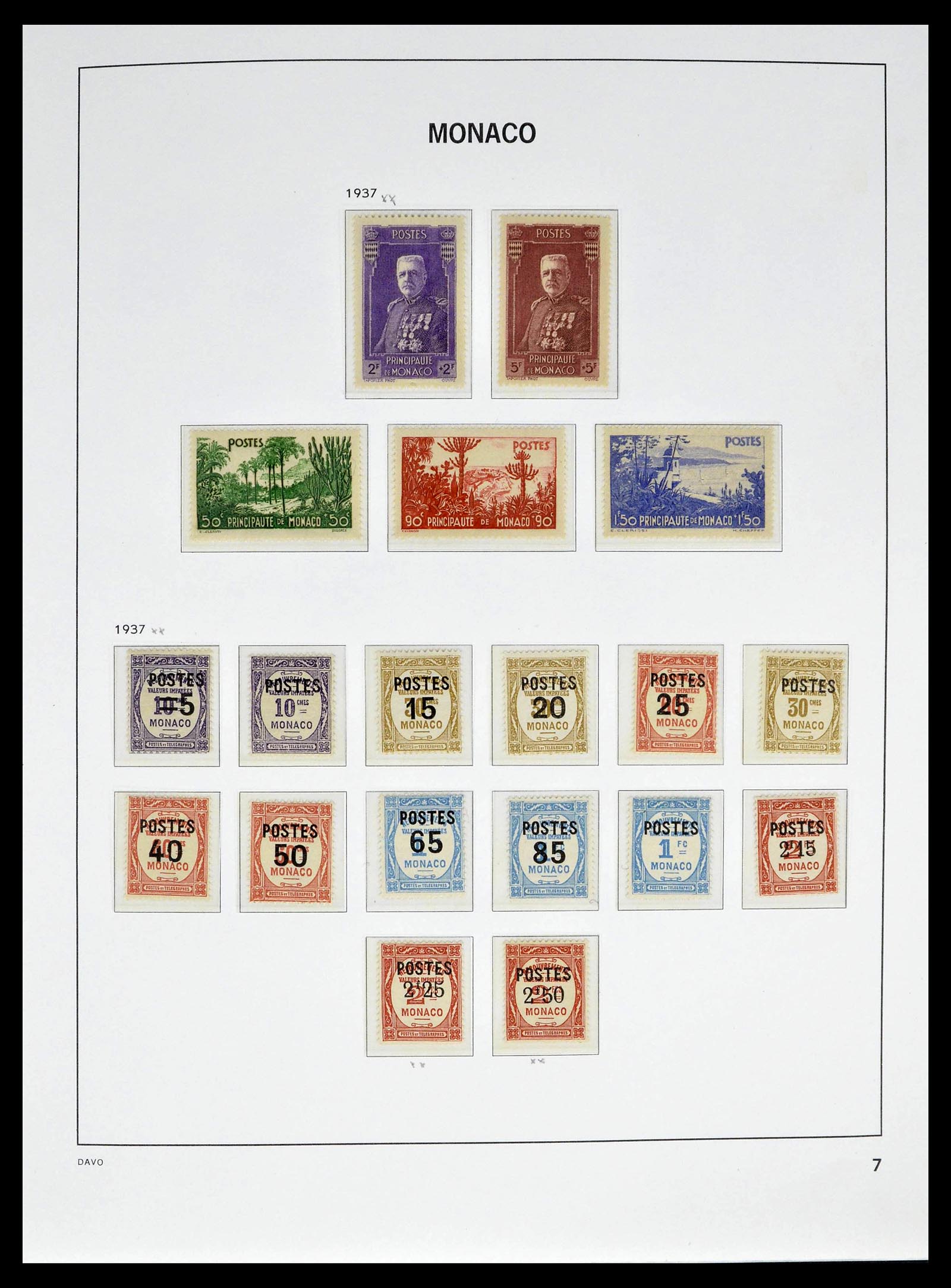 39110 0011 - Stamp collection 39110 Monaco complete 1885-1994.
