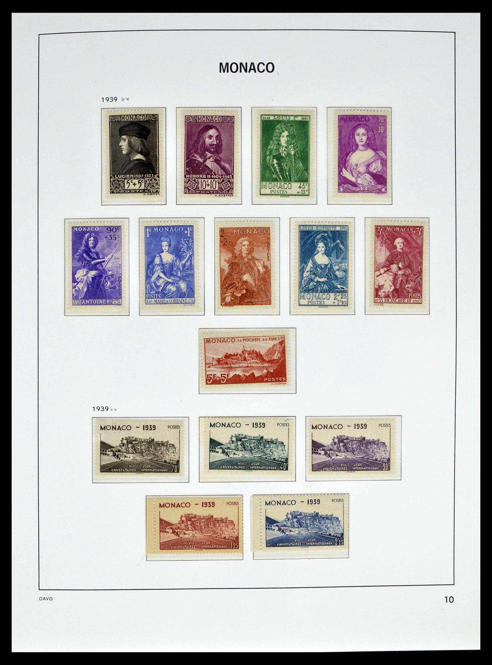 39110 0014 - Postzegelverzameling 39110 Monaco compleet 1885-1994.