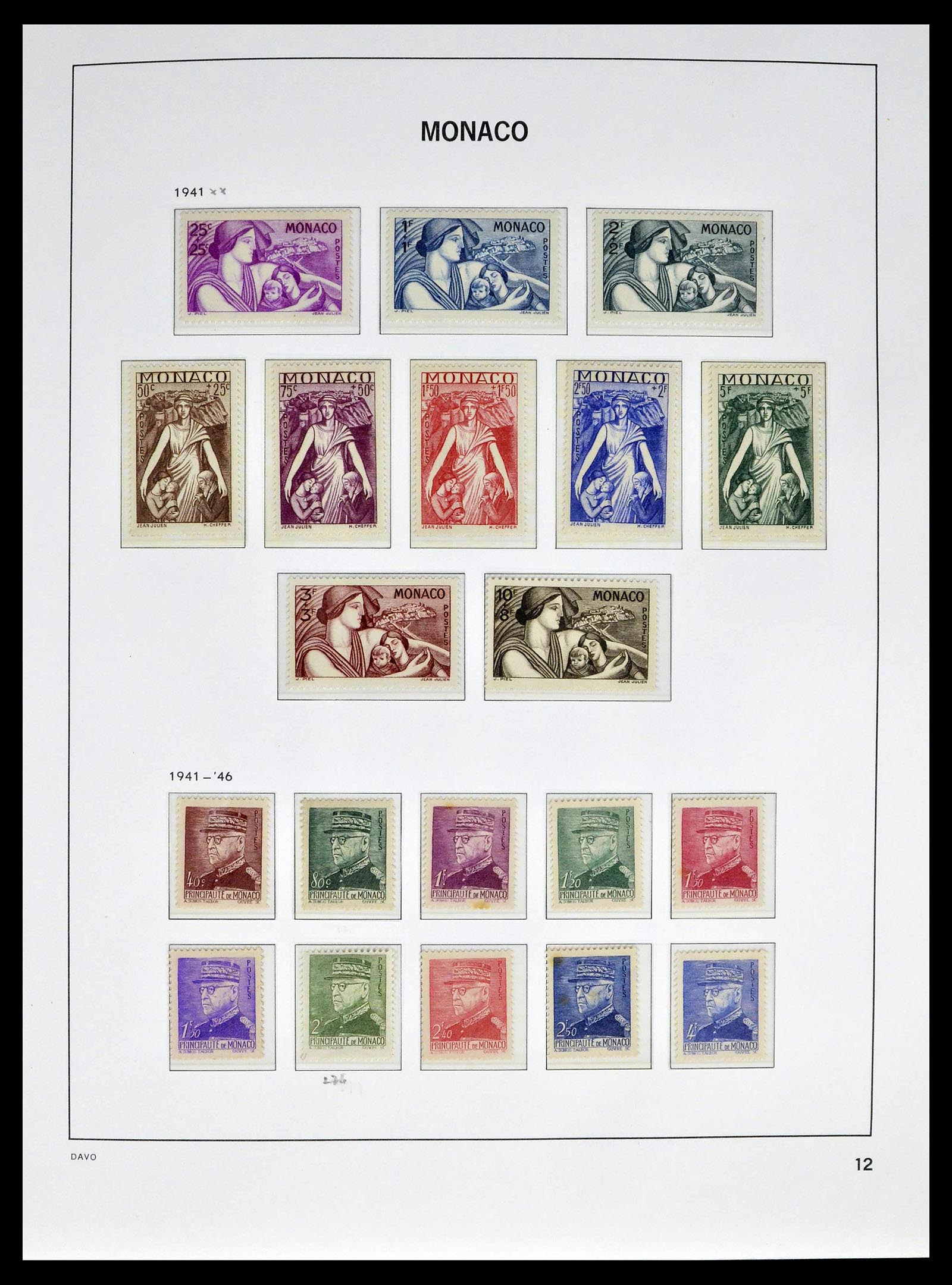 39110 0016 - Postzegelverzameling 39110 Monaco compleet 1885-1994.