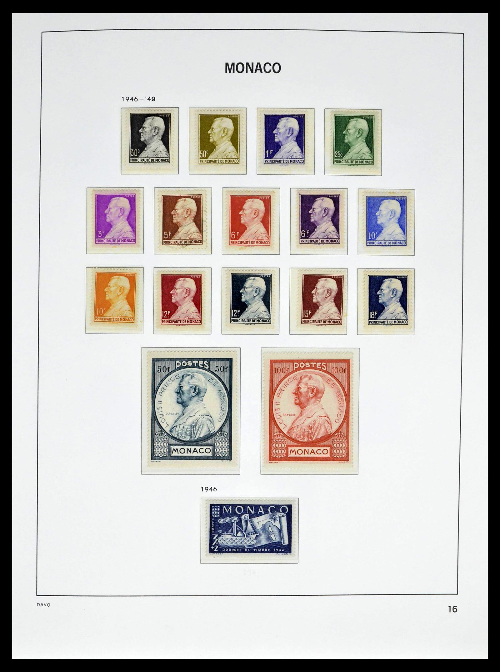 39110 0020 - Stamp collection 39110 Monaco complete 1885-1994.
