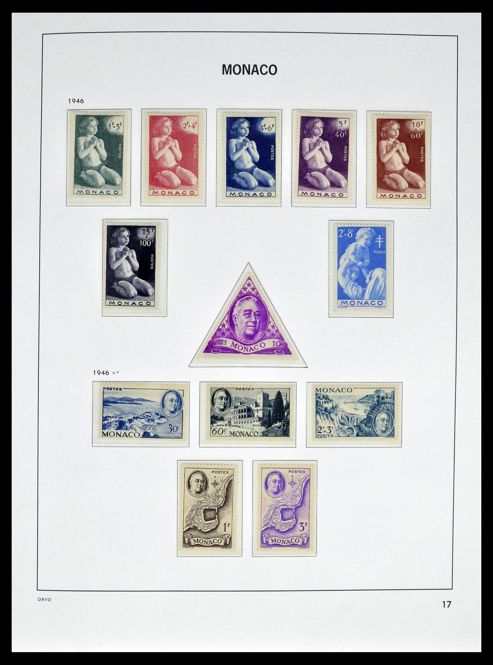 39110 0021 - Stamp collection 39110 Monaco complete 1885-1994.