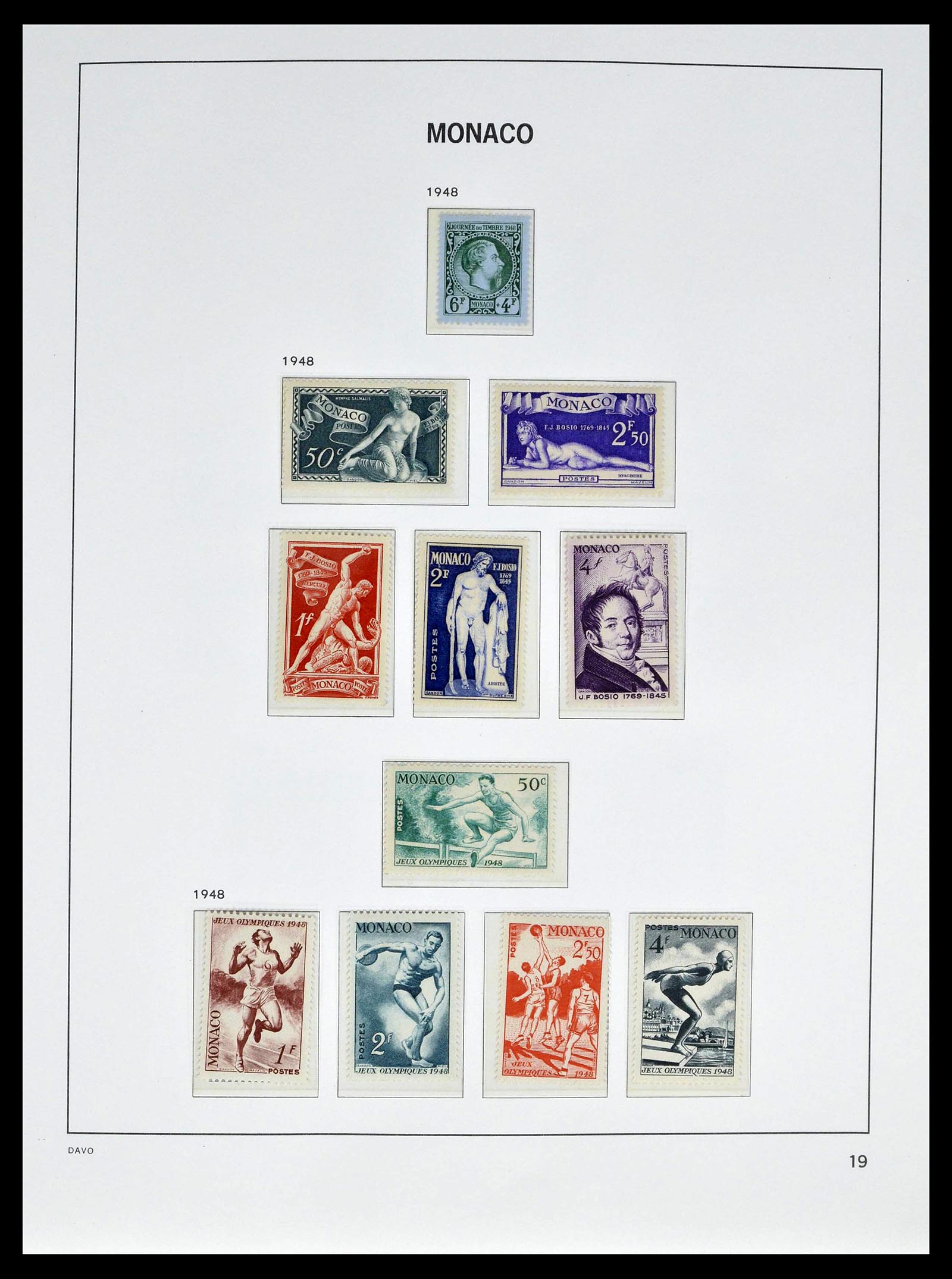 39110 0023 - Stamp collection 39110 Monaco complete 1885-1994.