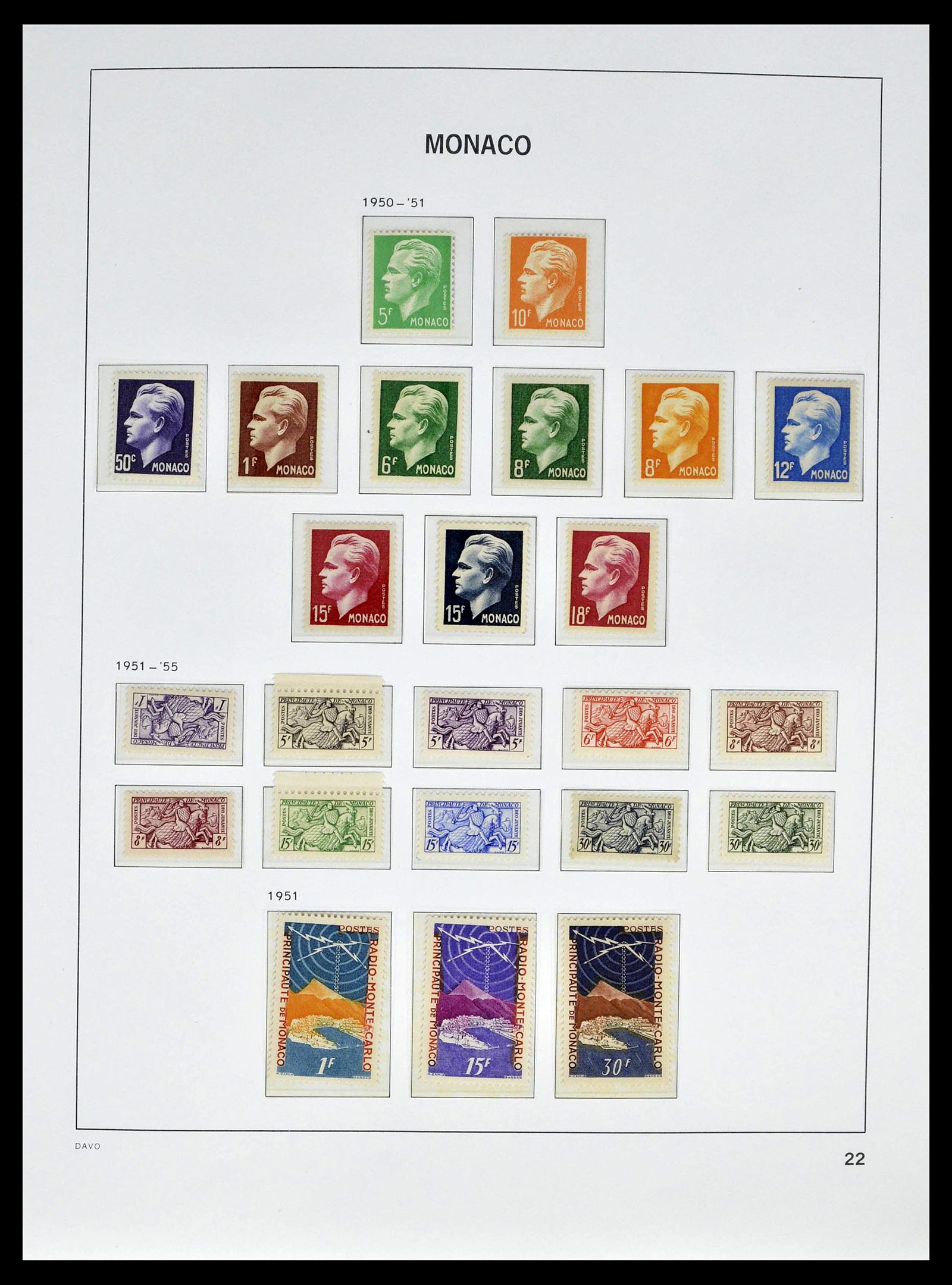 39110 0026 - Stamp collection 39110 Monaco complete 1885-1994.