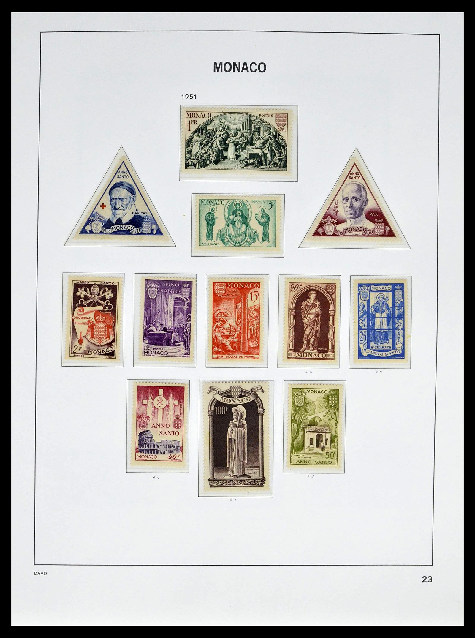 39110 0027 - Postzegelverzameling 39110 Monaco compleet 1885-1994.