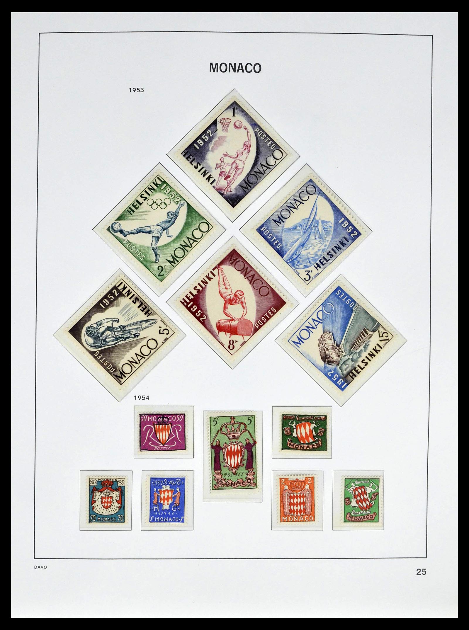 39110 0029 - Stamp collection 39110 Monaco complete 1885-1994.