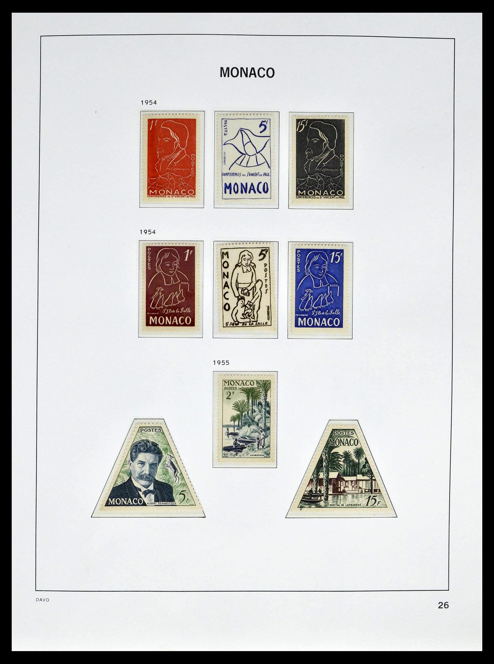 39110 0030 - Stamp collection 39110 Monaco complete 1885-1994.