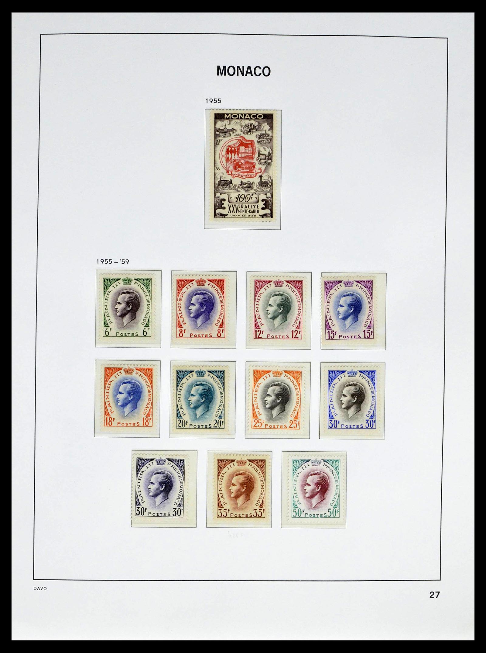 39110 0031 - Postzegelverzameling 39110 Monaco compleet 1885-1994.