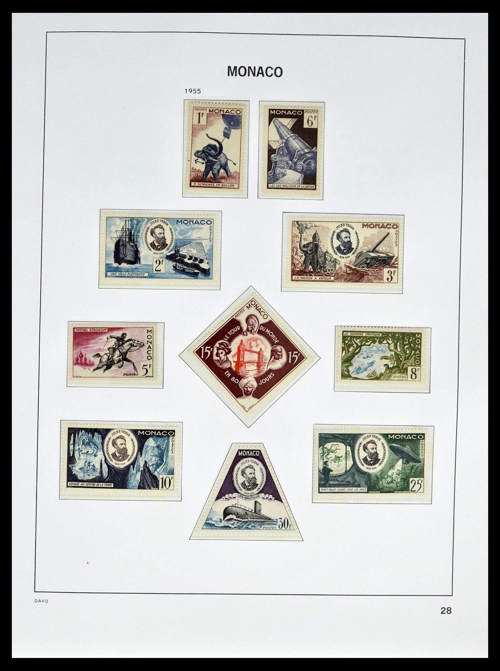 39110 0032 - Postzegelverzameling 39110 Monaco compleet 1885-1994.