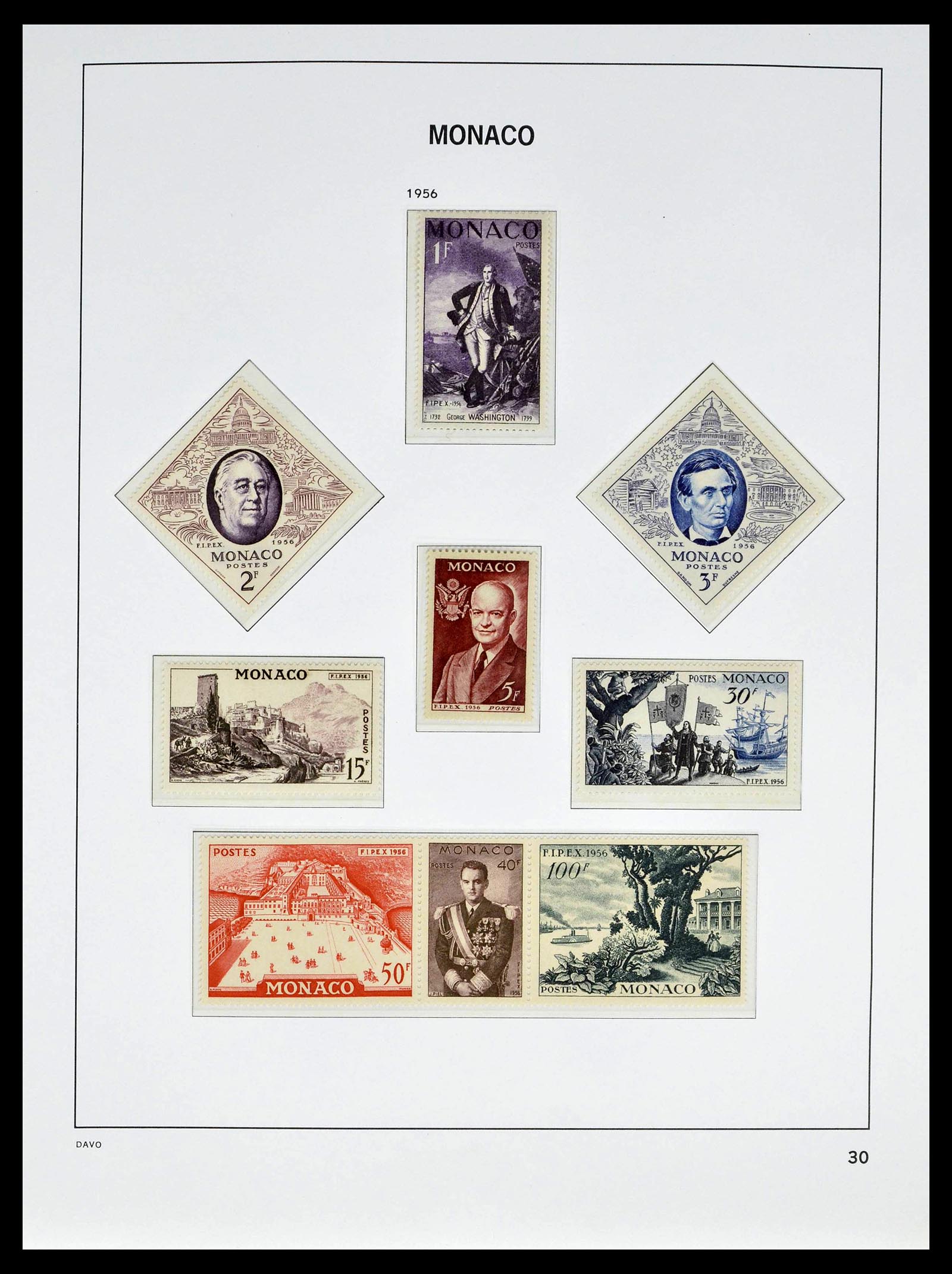 39110 0034 - Stamp collection 39110 Monaco complete 1885-1994.