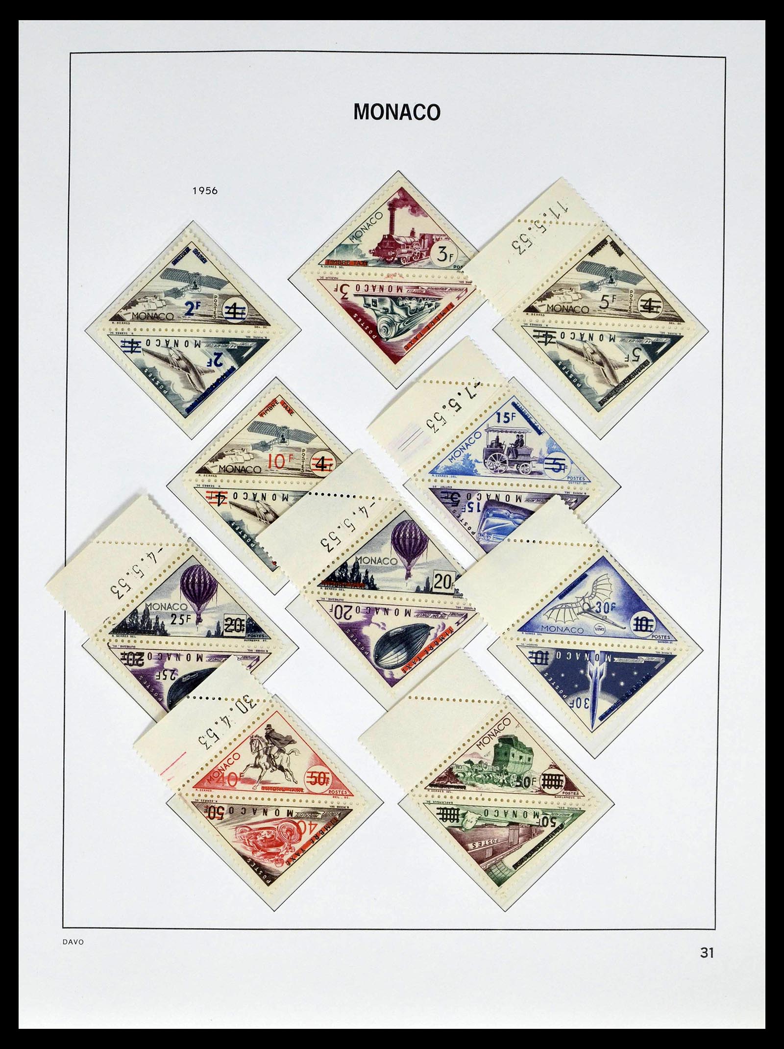 39110 0035 - Postzegelverzameling 39110 Monaco compleet 1885-1994.