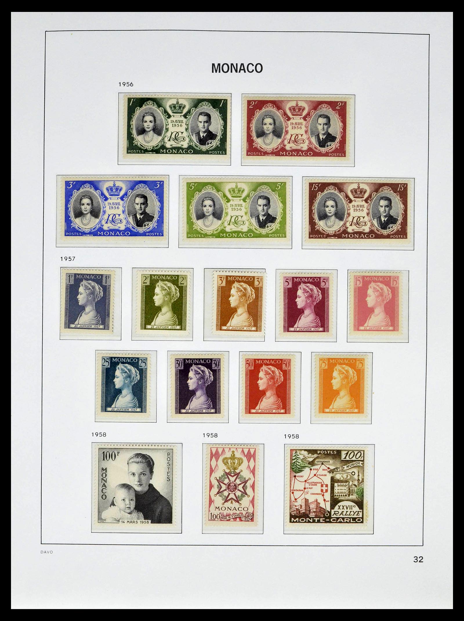 39110 0036 - Postzegelverzameling 39110 Monaco compleet 1885-1994.