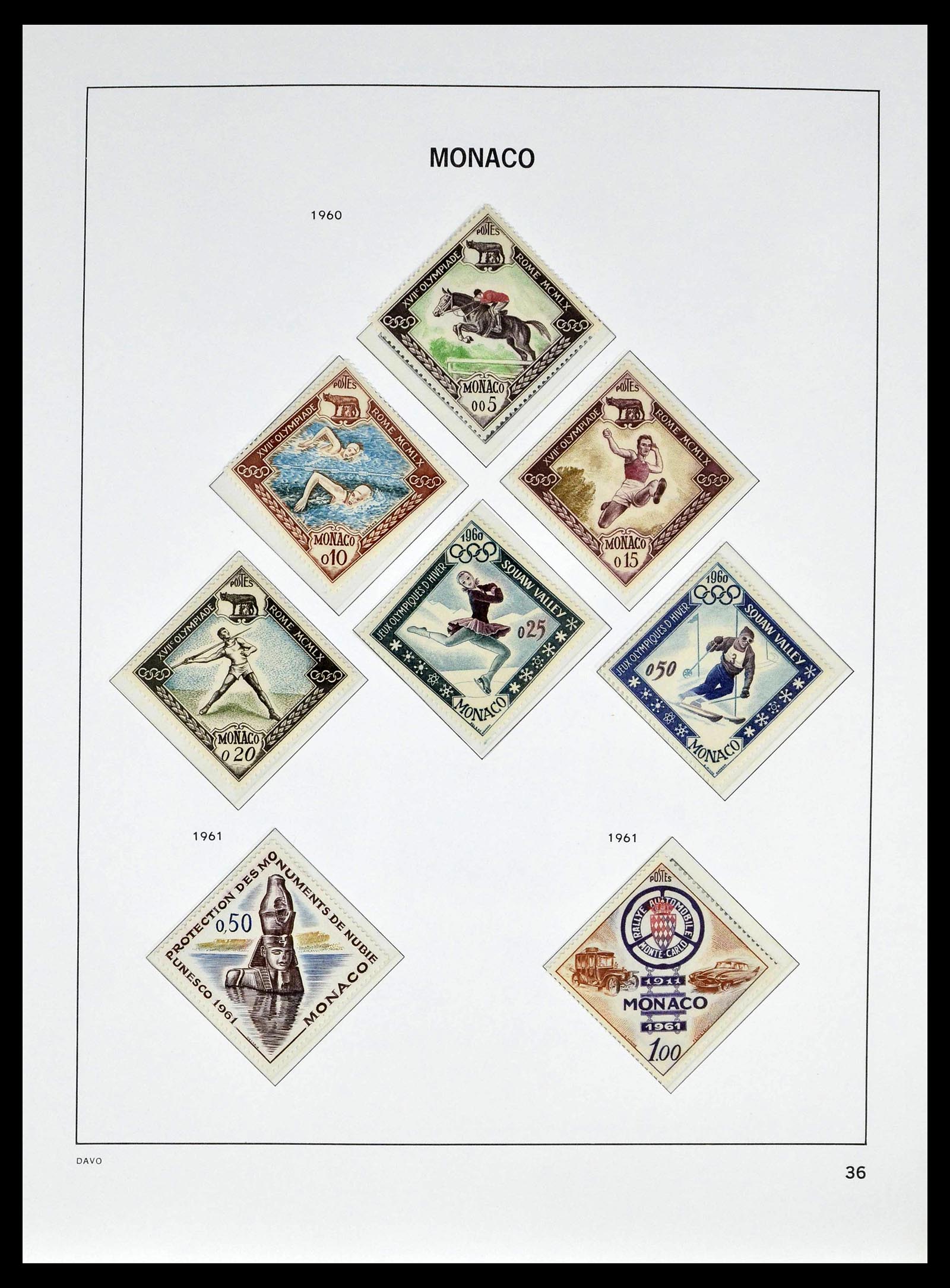 39110 0040 - Stamp collection 39110 Monaco complete 1885-1994.