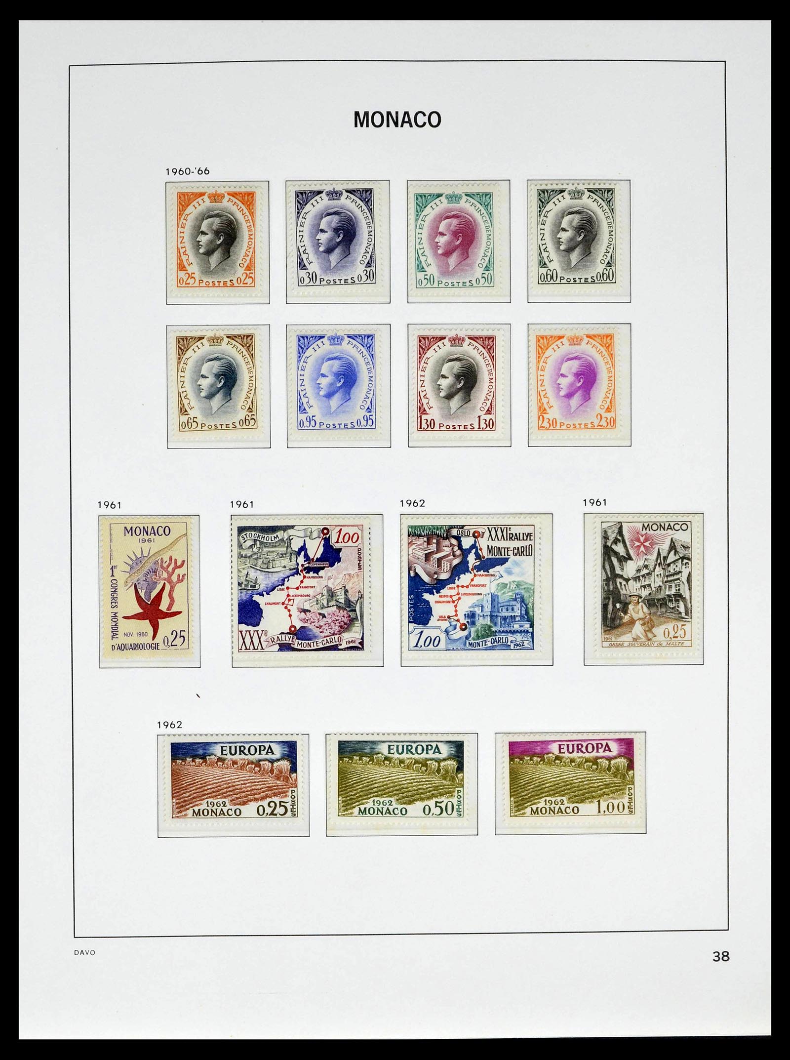 39110 0042 - Stamp collection 39110 Monaco complete 1885-1994.