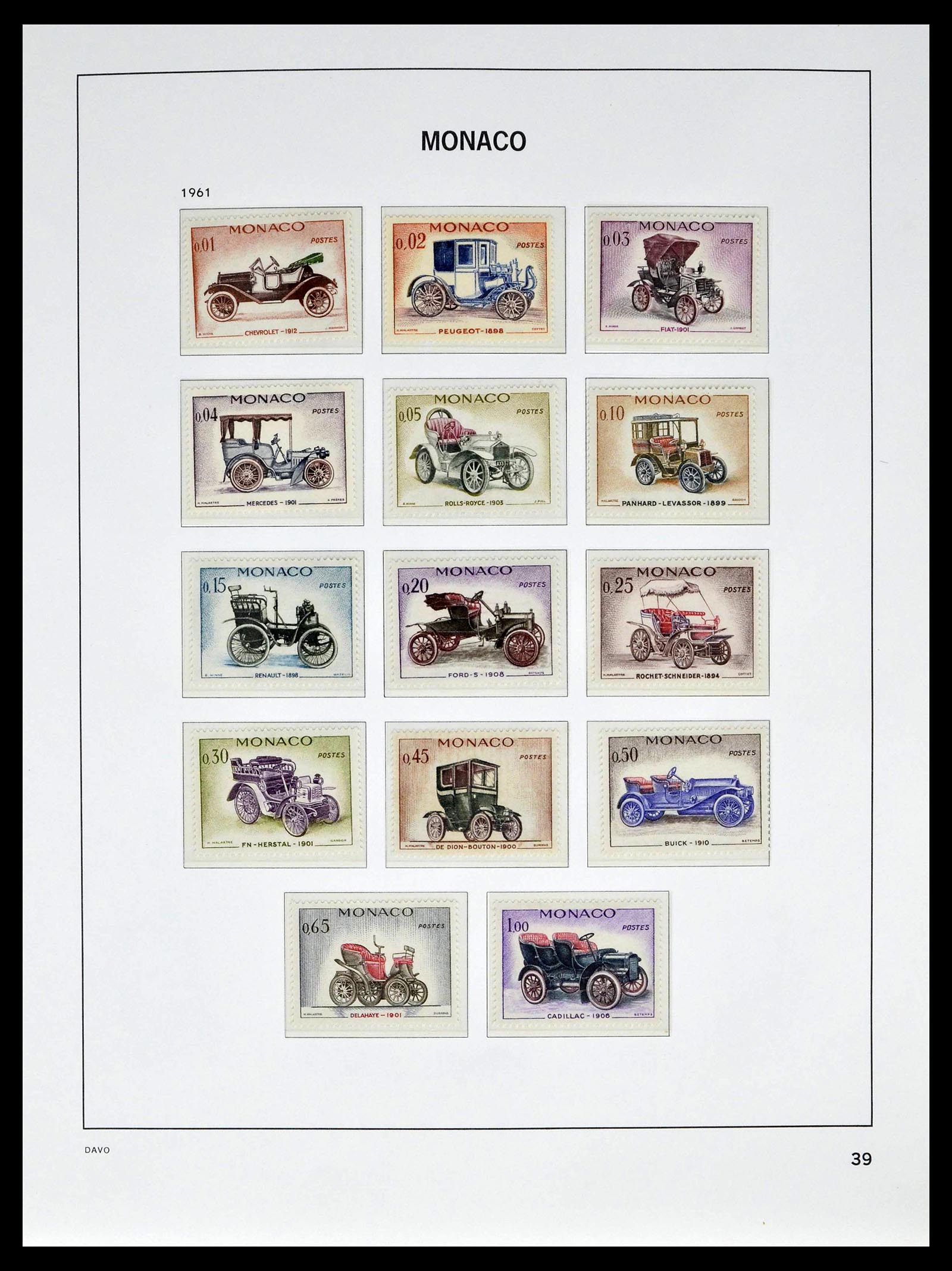 39110 0043 - Stamp collection 39110 Monaco complete 1885-1994.