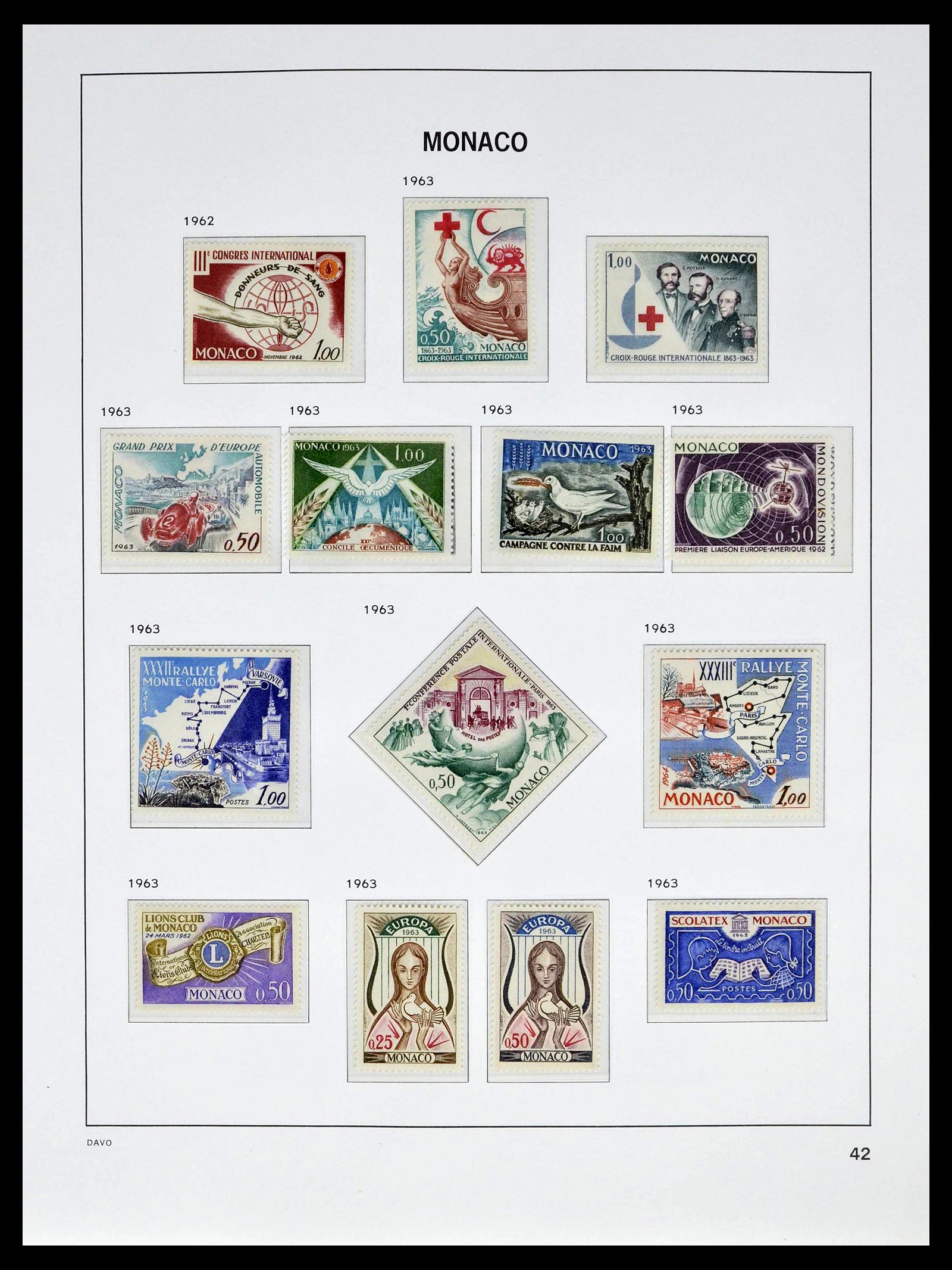 39110 0046 - Stamp collection 39110 Monaco complete 1885-1994.