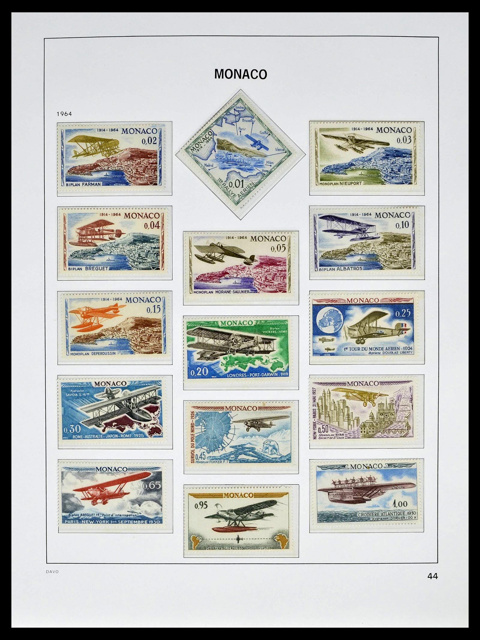 39110 0048 - Stamp collection 39110 Monaco complete 1885-1994.