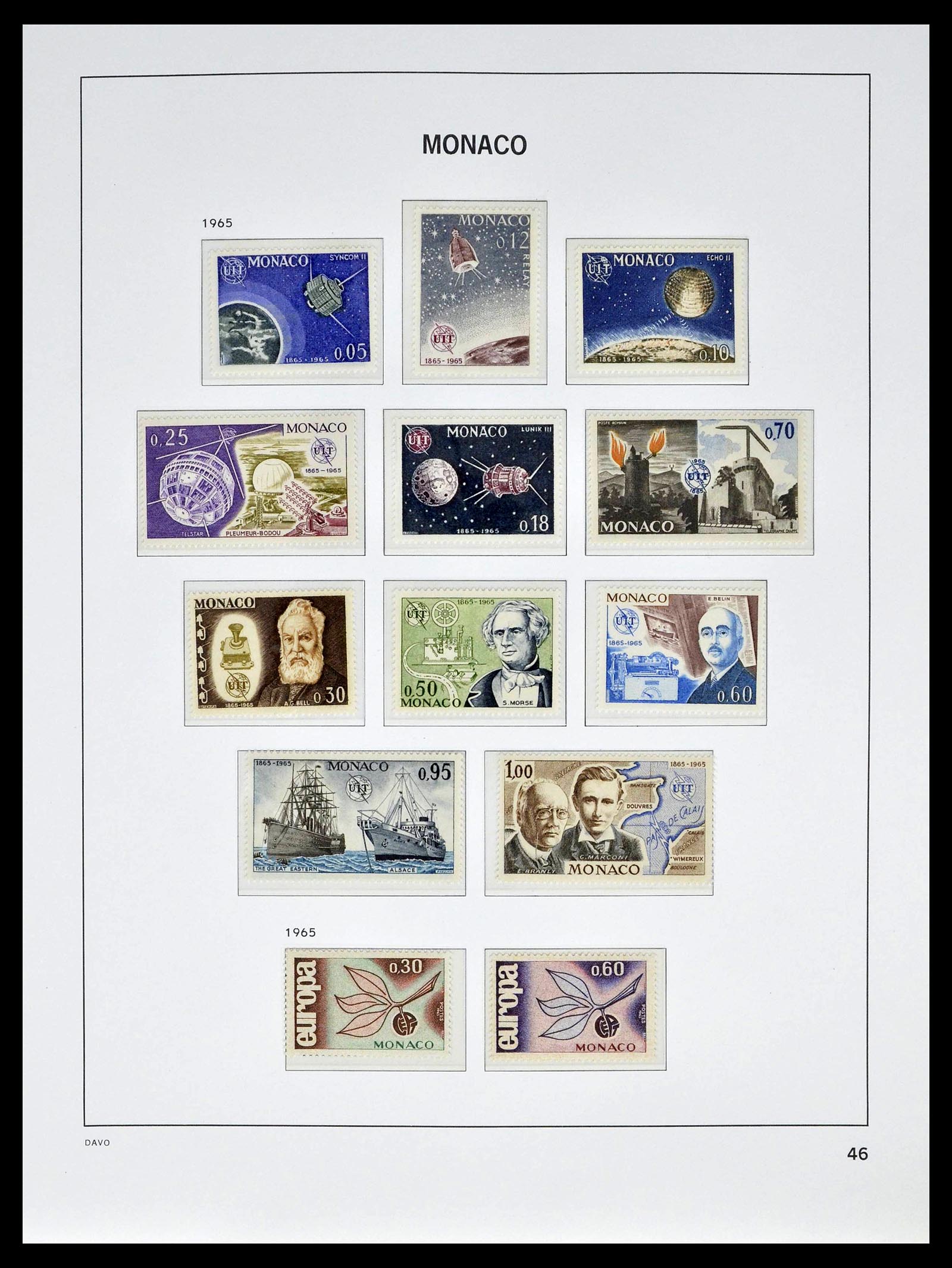 39110 0050 - Stamp collection 39110 Monaco complete 1885-1994.