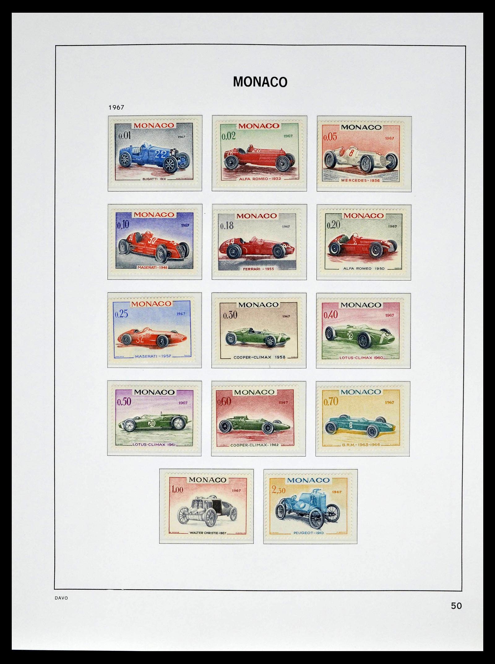 39110 0054 - Stamp collection 39110 Monaco complete 1885-1994.