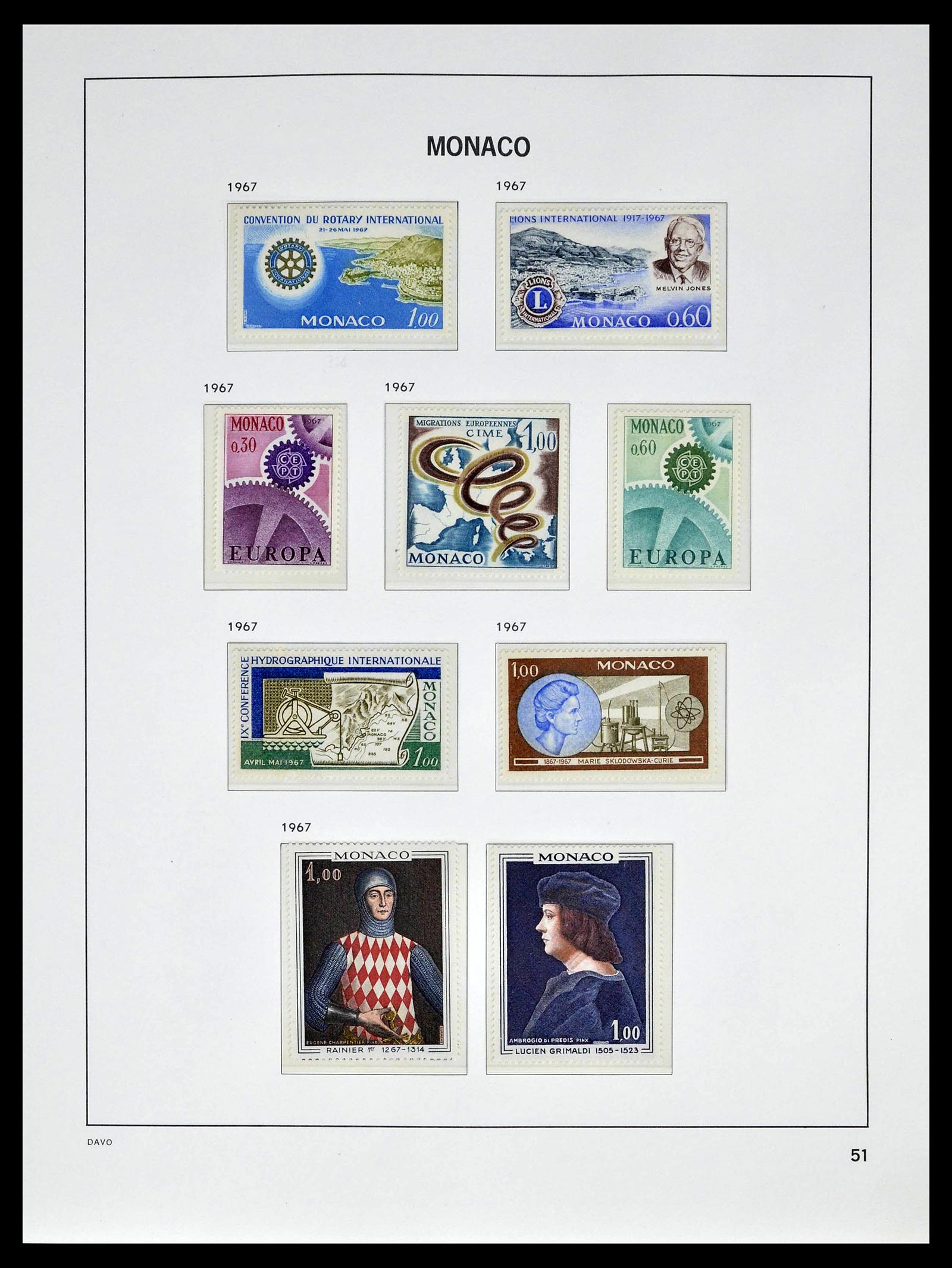 39110 0055 - Stamp collection 39110 Monaco complete 1885-1994.