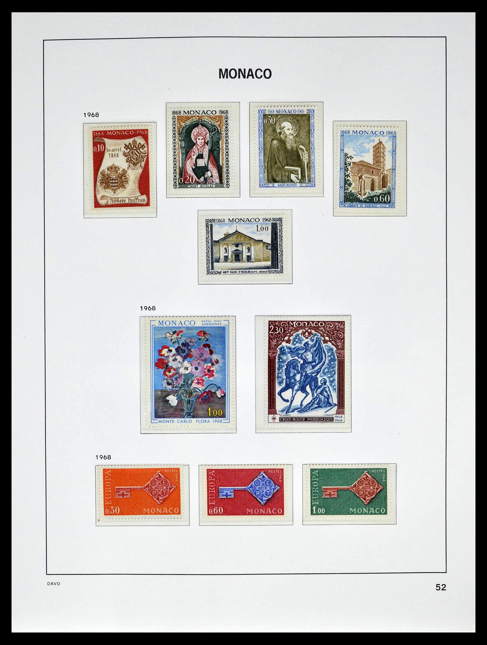 39110 0056 - Stamp collection 39110 Monaco complete 1885-1994.