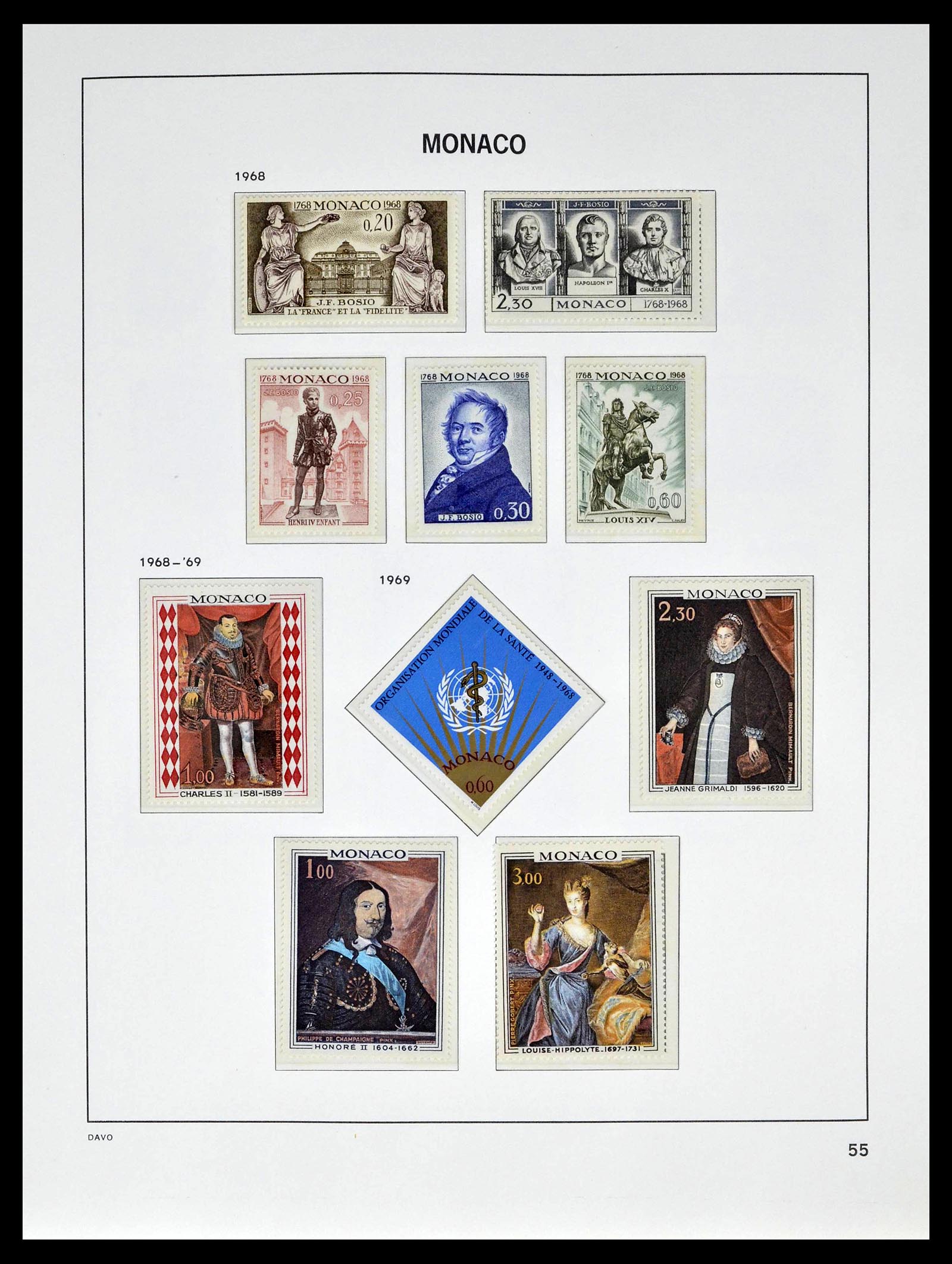 39110 0059 - Stamp collection 39110 Monaco complete 1885-1994.