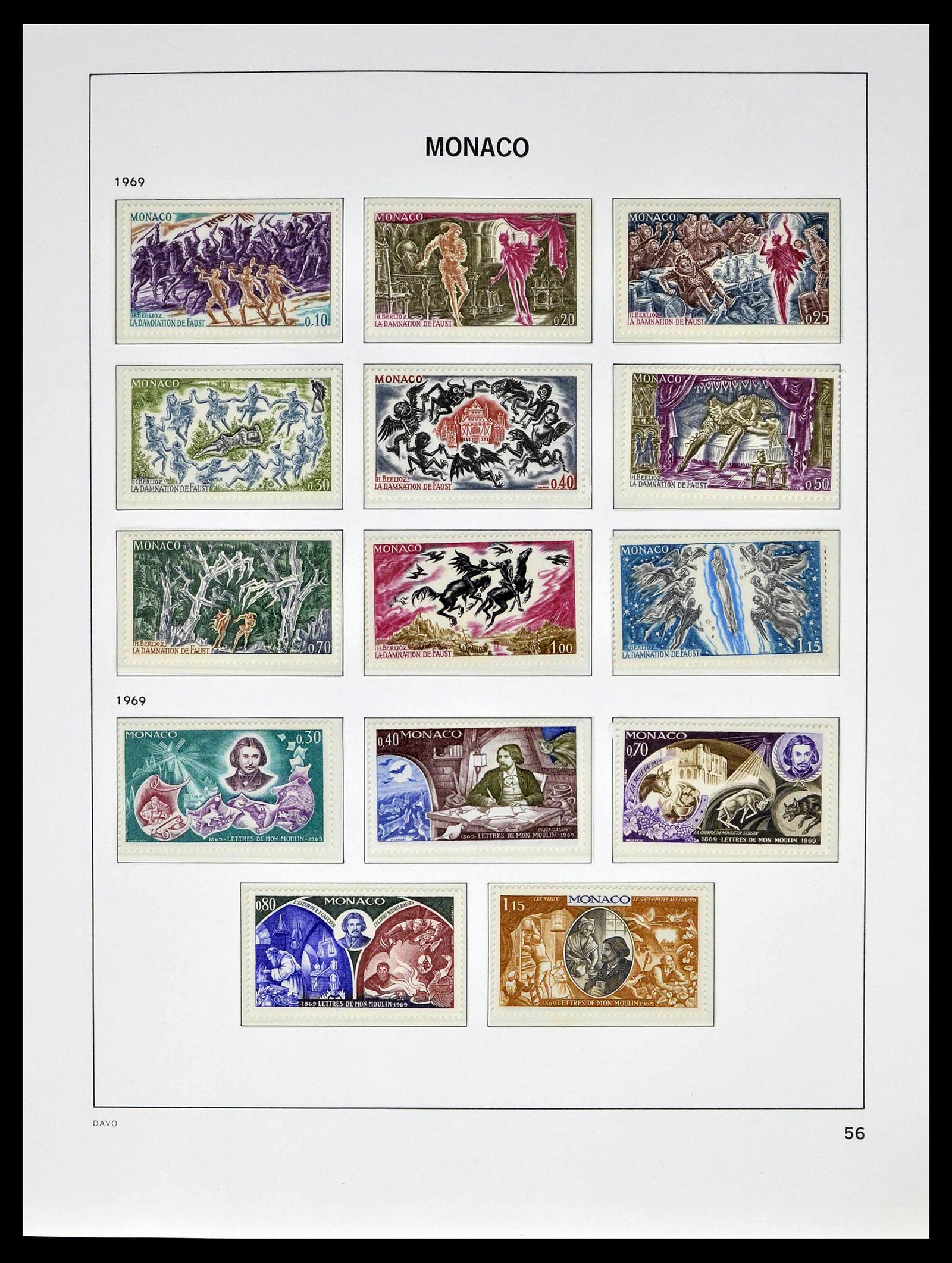 39110 0060 - Stamp collection 39110 Monaco complete 1885-1994.