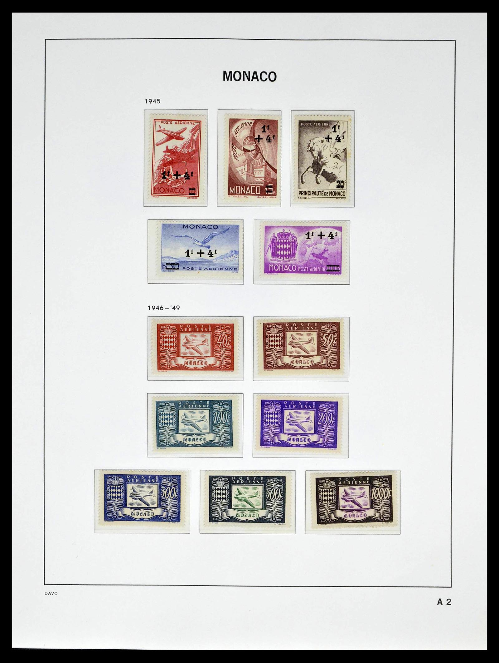 39110 0063 - Stamp collection 39110 Monaco complete 1885-1994.