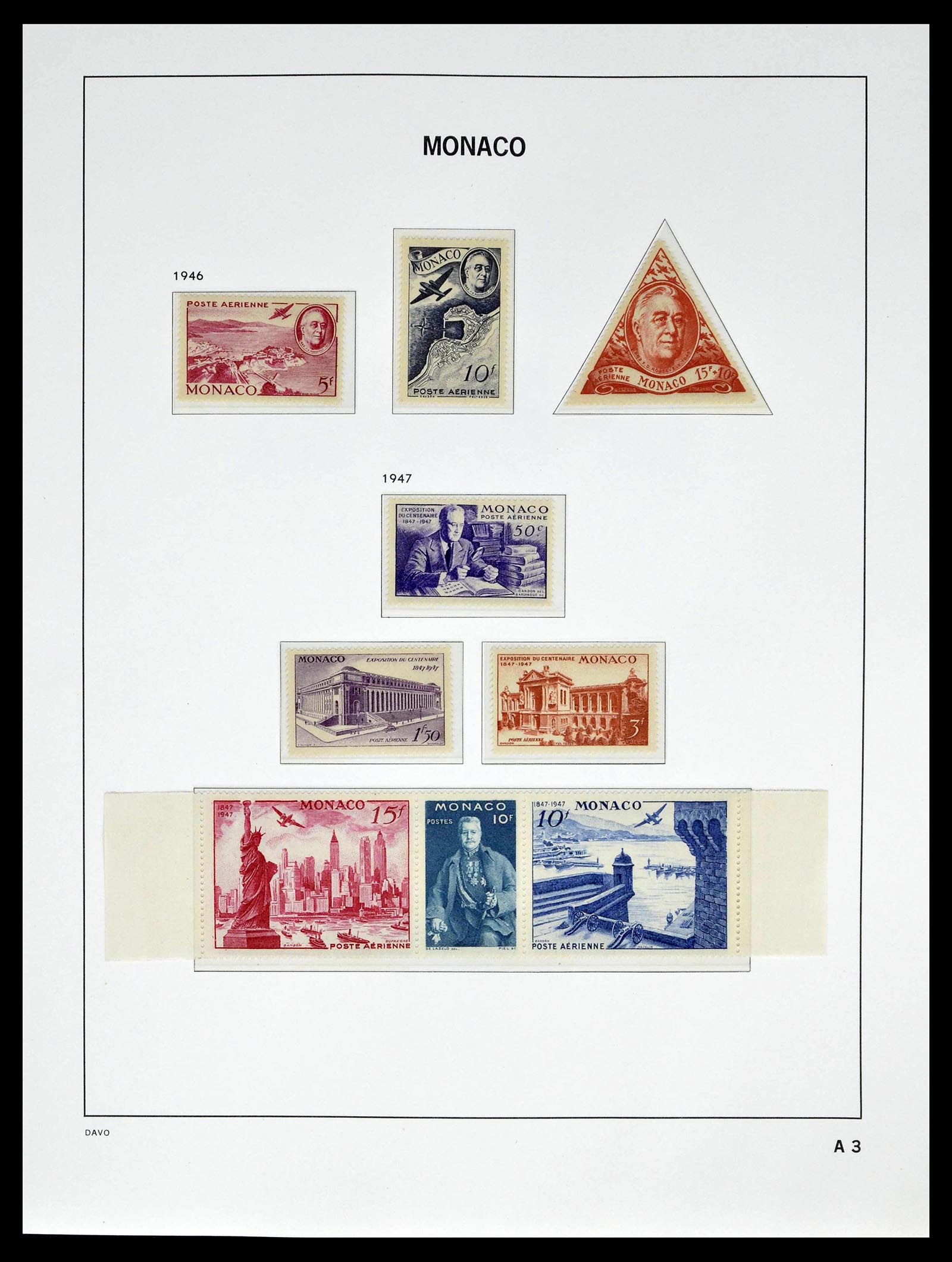 39110 0064 - Stamp collection 39110 Monaco complete 1885-1994.