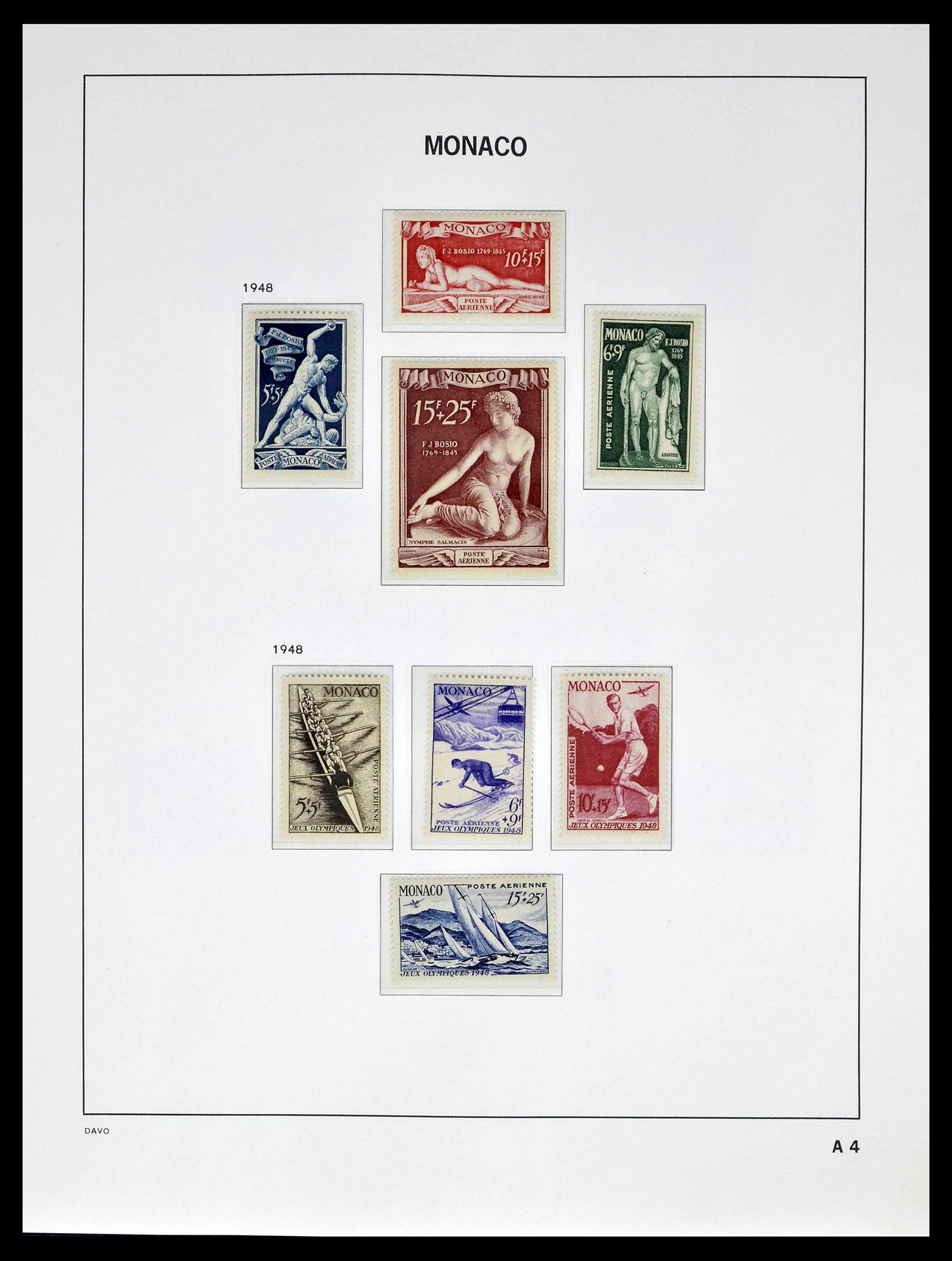 39110 0065 - Stamp collection 39110 Monaco complete 1885-1994.