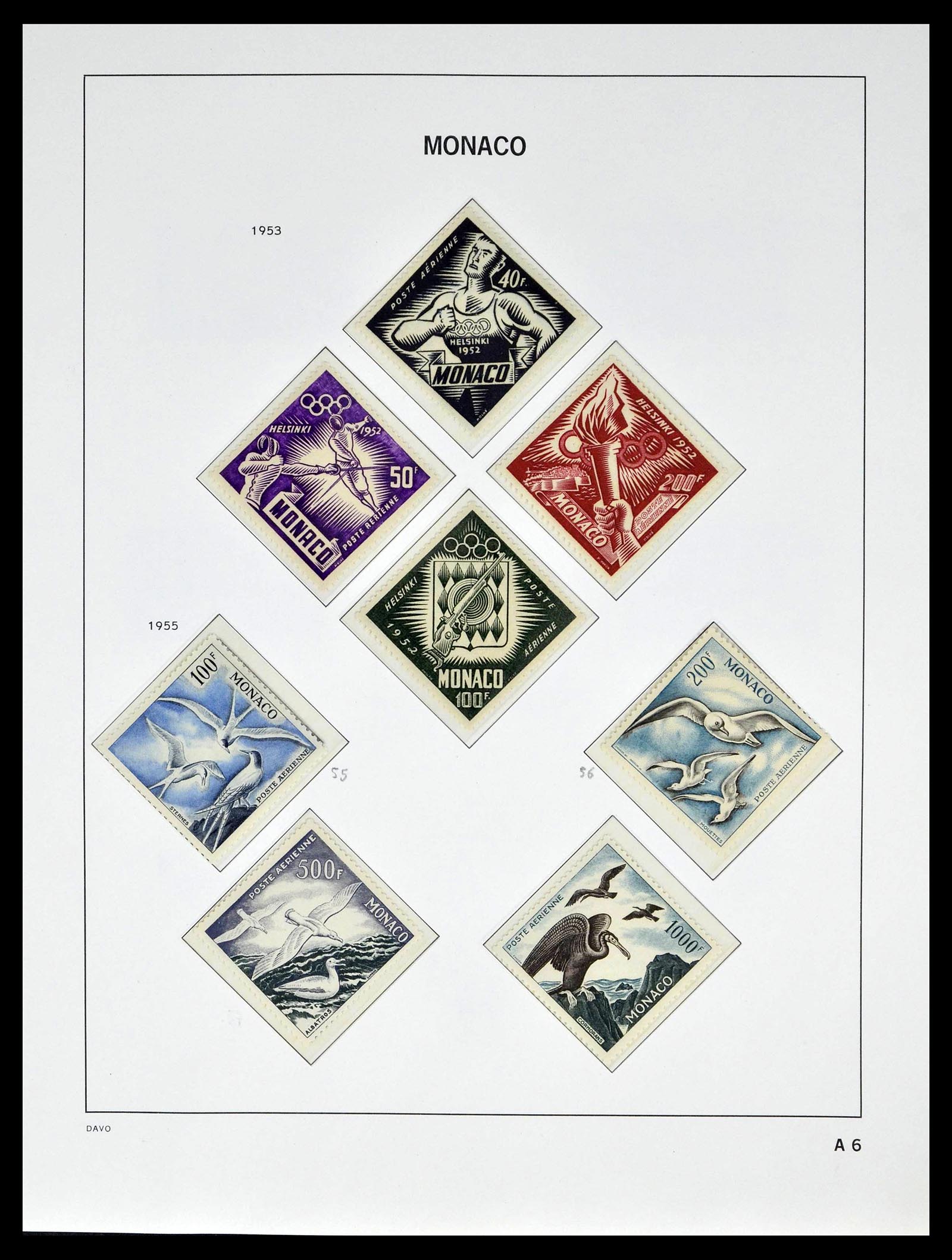 39110 0067 - Stamp collection 39110 Monaco complete 1885-1994.