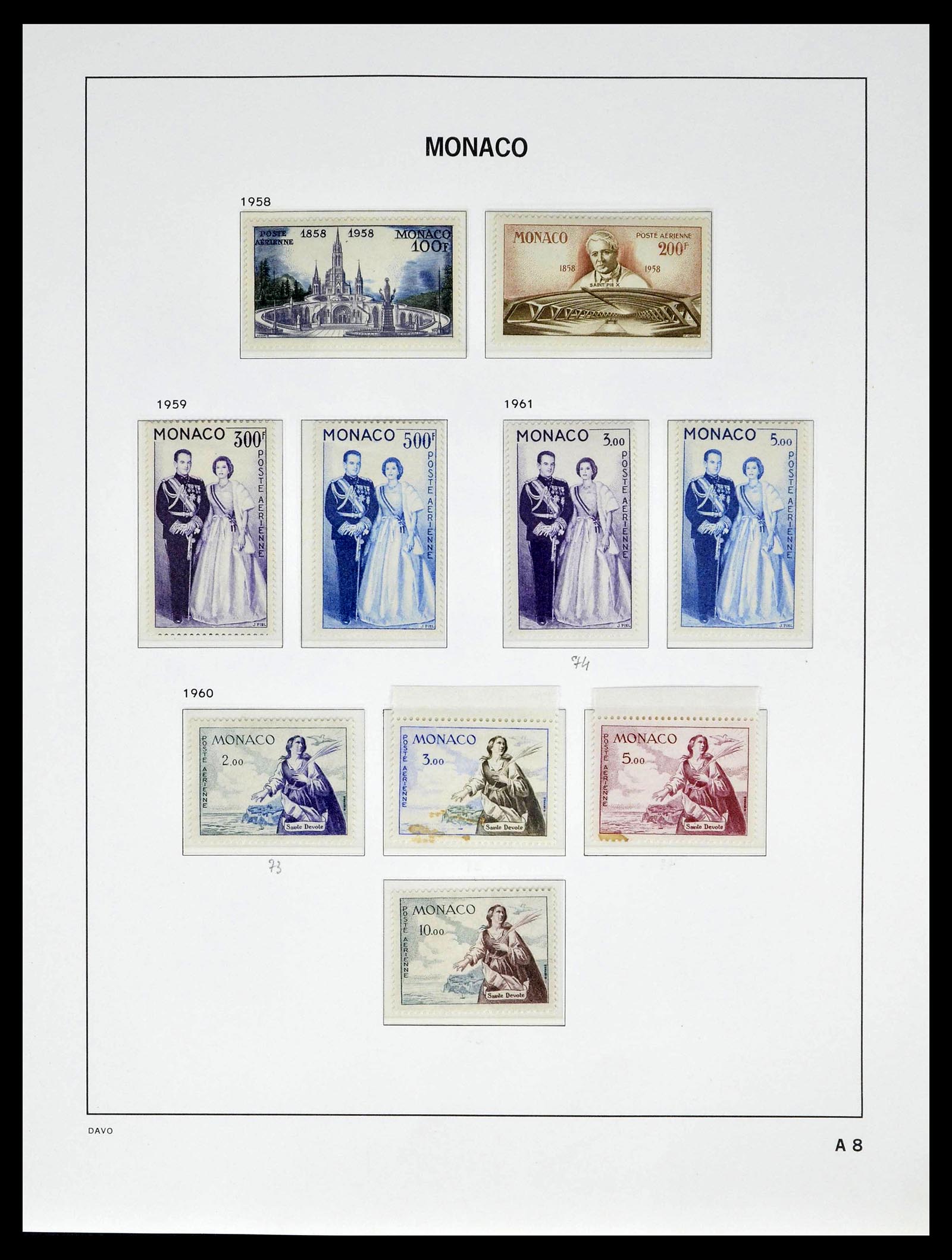 39110 0069 - Stamp collection 39110 Monaco complete 1885-1994.