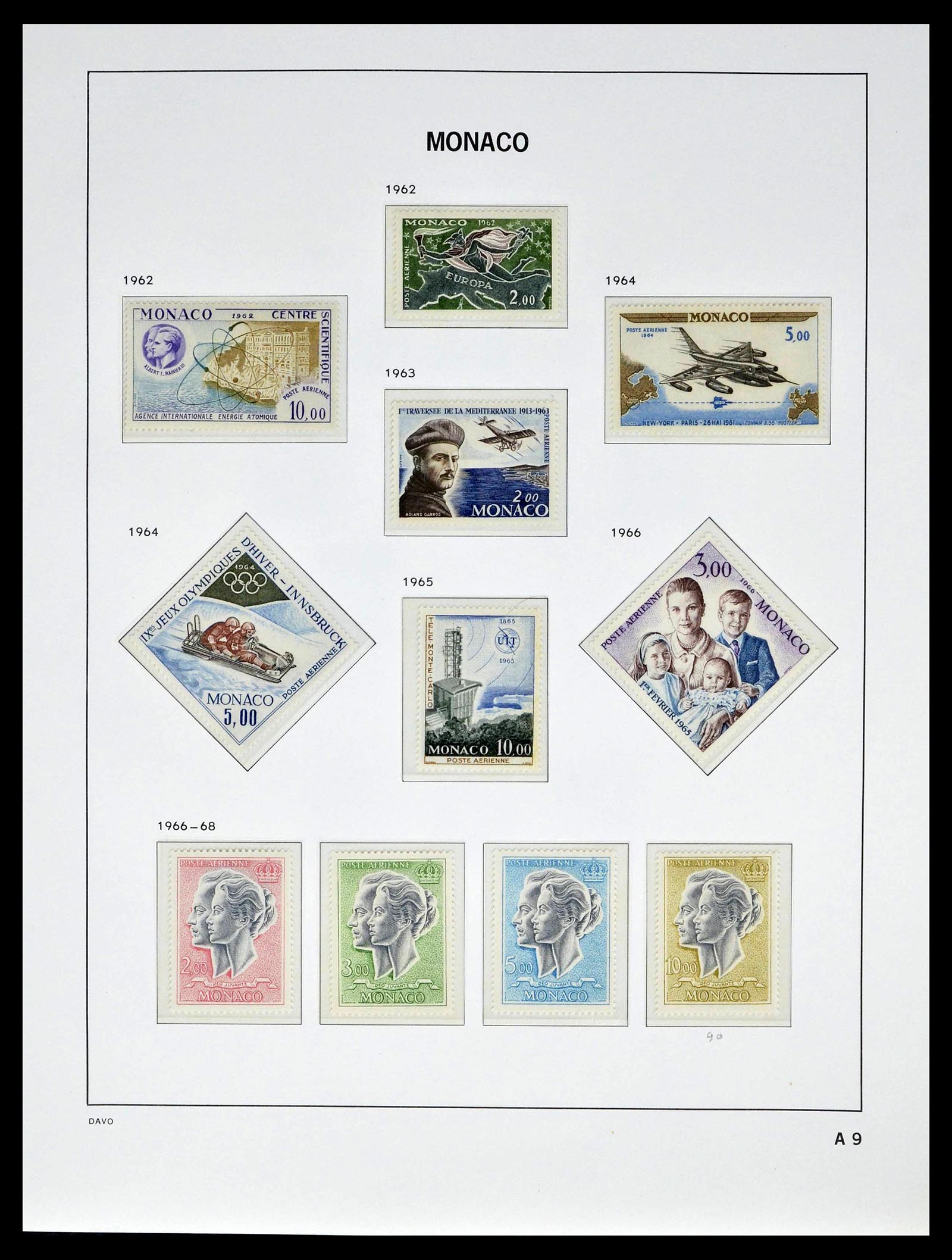 39110 0070 - Stamp collection 39110 Monaco complete 1885-1994.