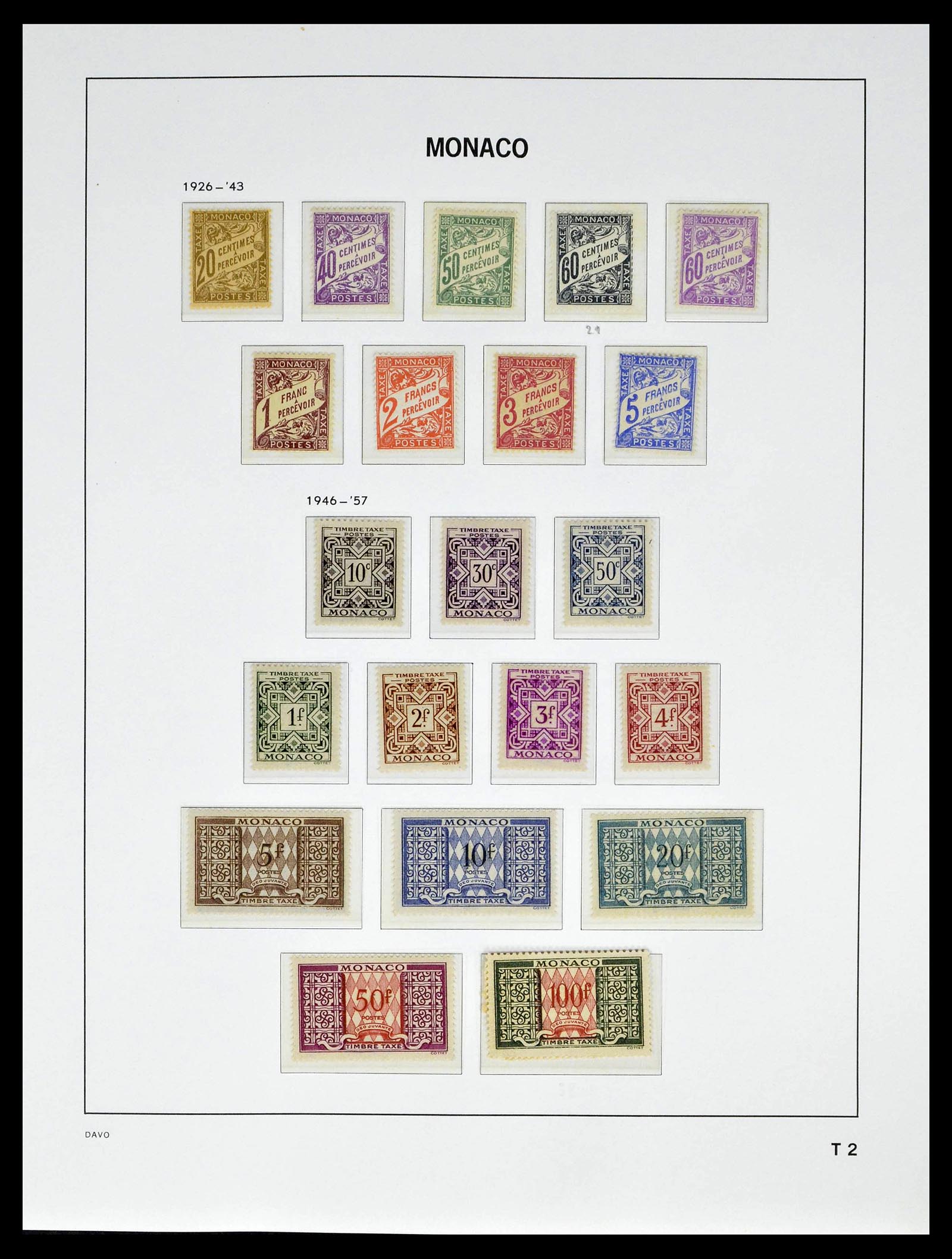 39110 0072 - Stamp collection 39110 Monaco complete 1885-1994.