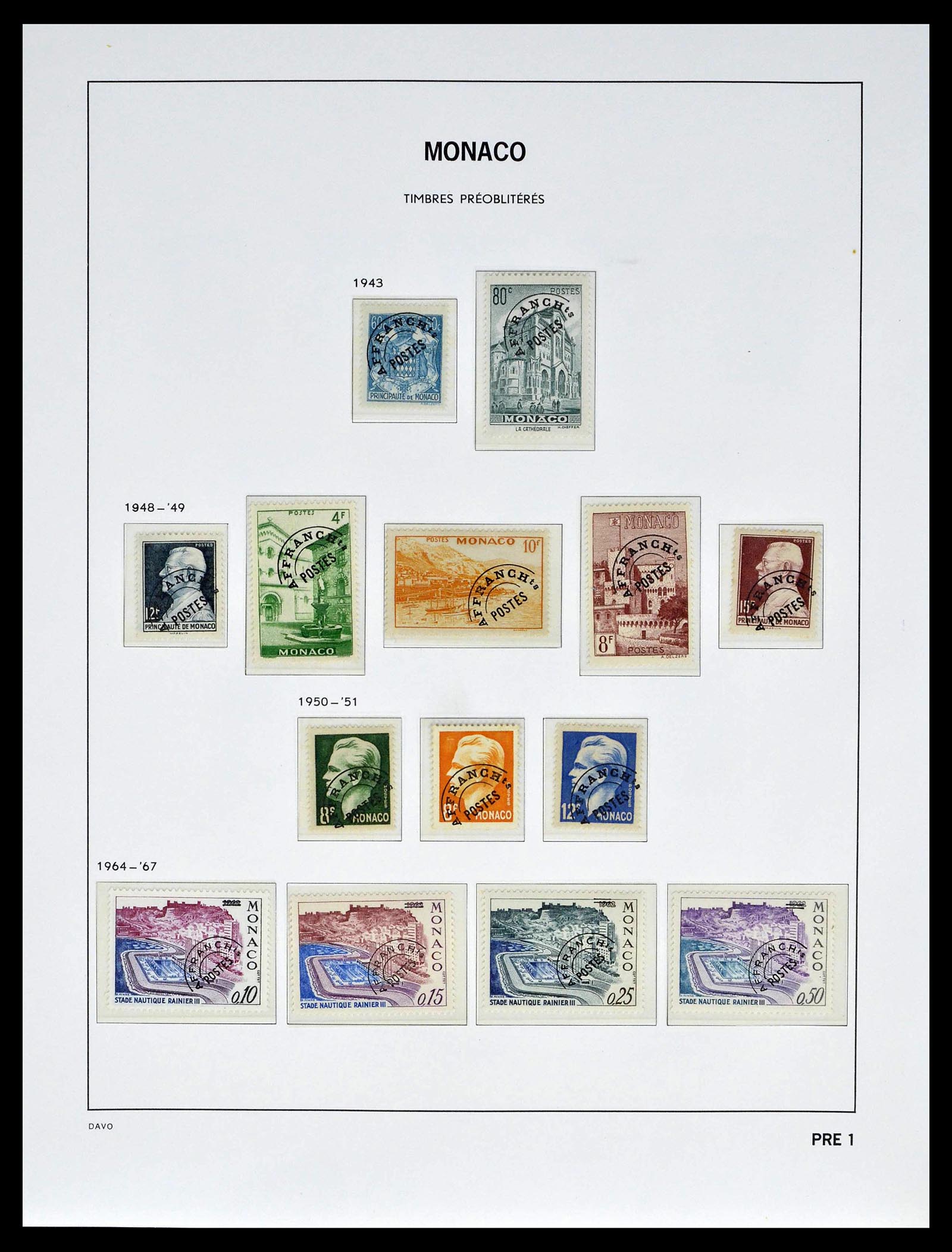 39110 0082 - Stamp collection 39110 Monaco complete 1885-1994.