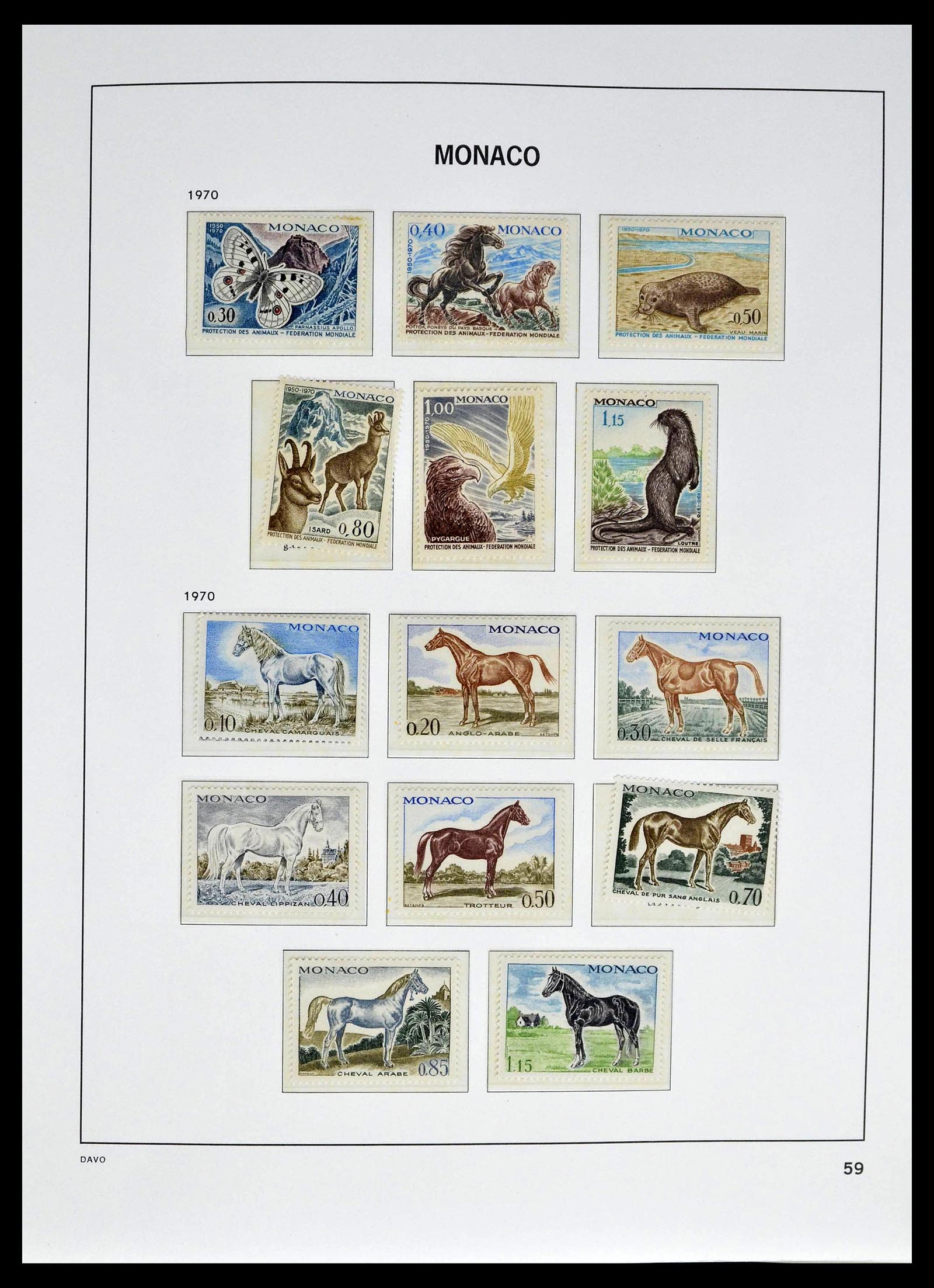 39110 0085 - Stamp collection 39110 Monaco complete 1885-1994.